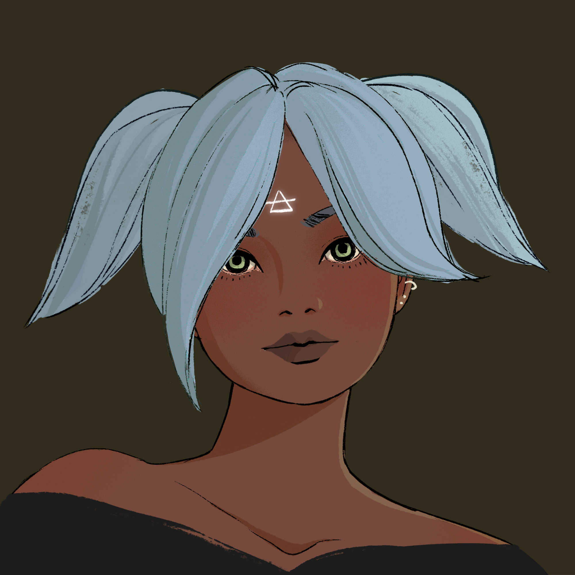 a portrait of Shitake of the woods