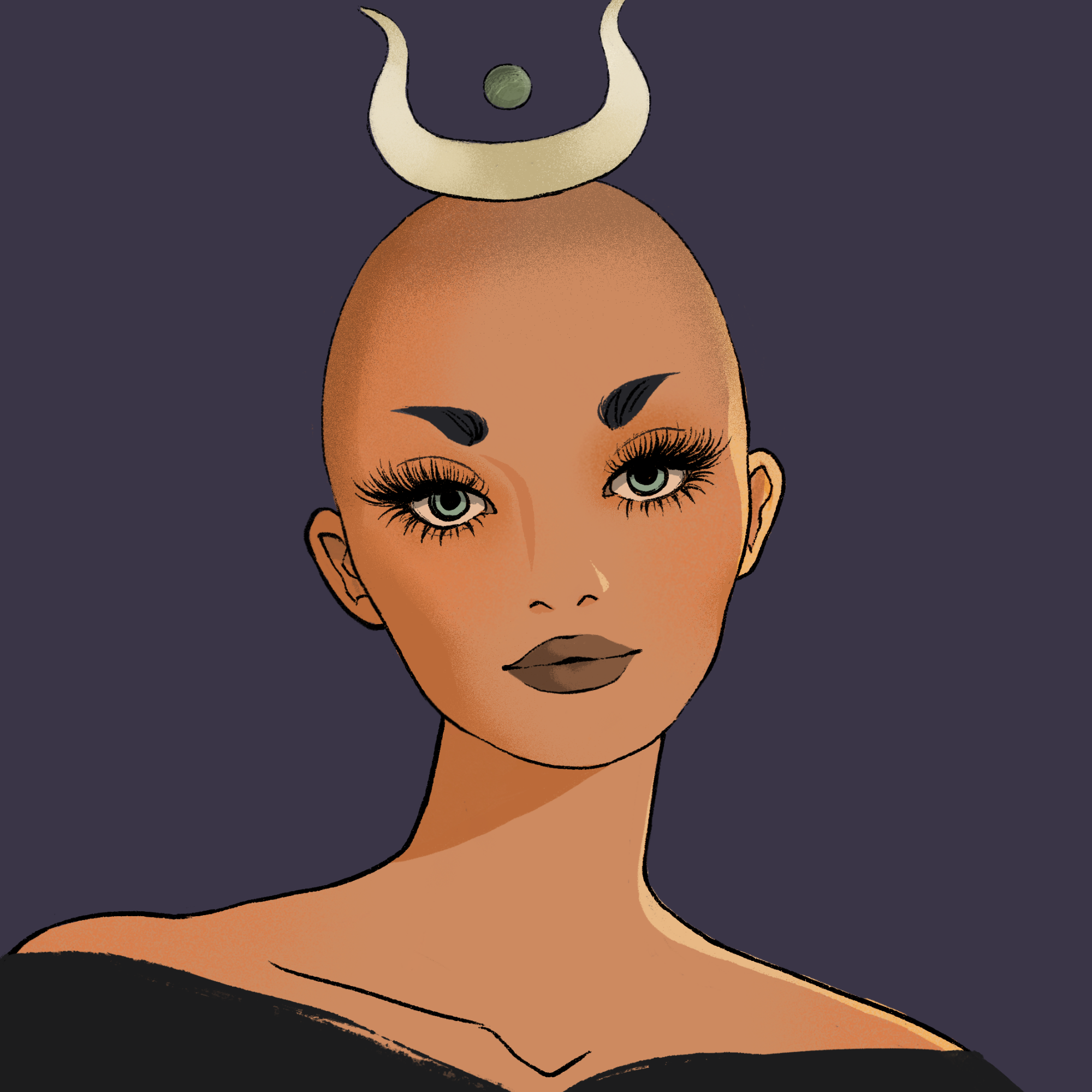 a portrait of Mademoiselle lychee