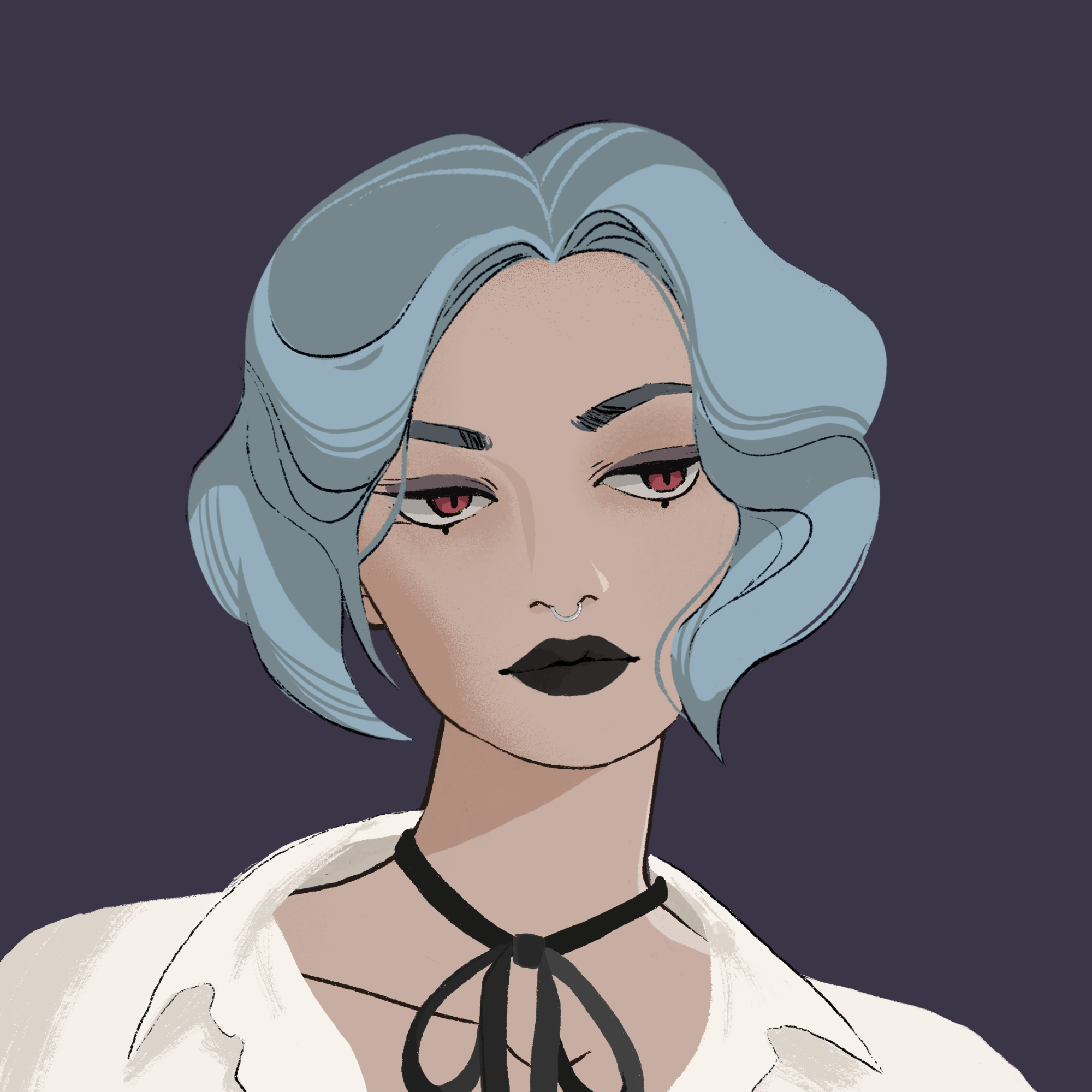 a portrait of Ara, the neat gradient