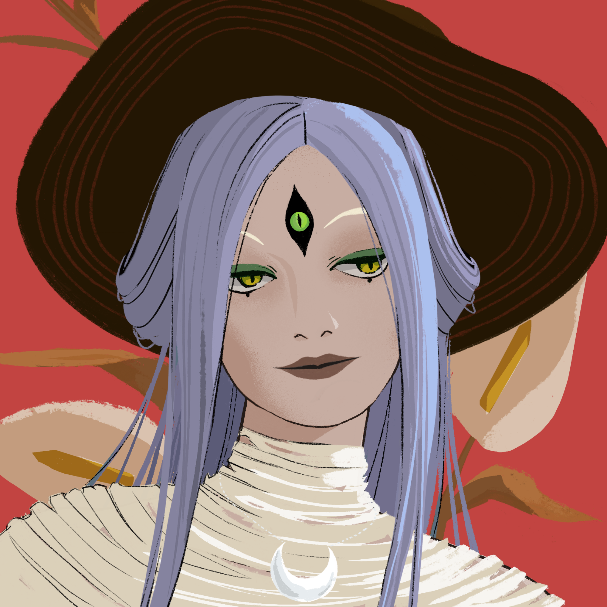 a portrait of Veronica the mystic