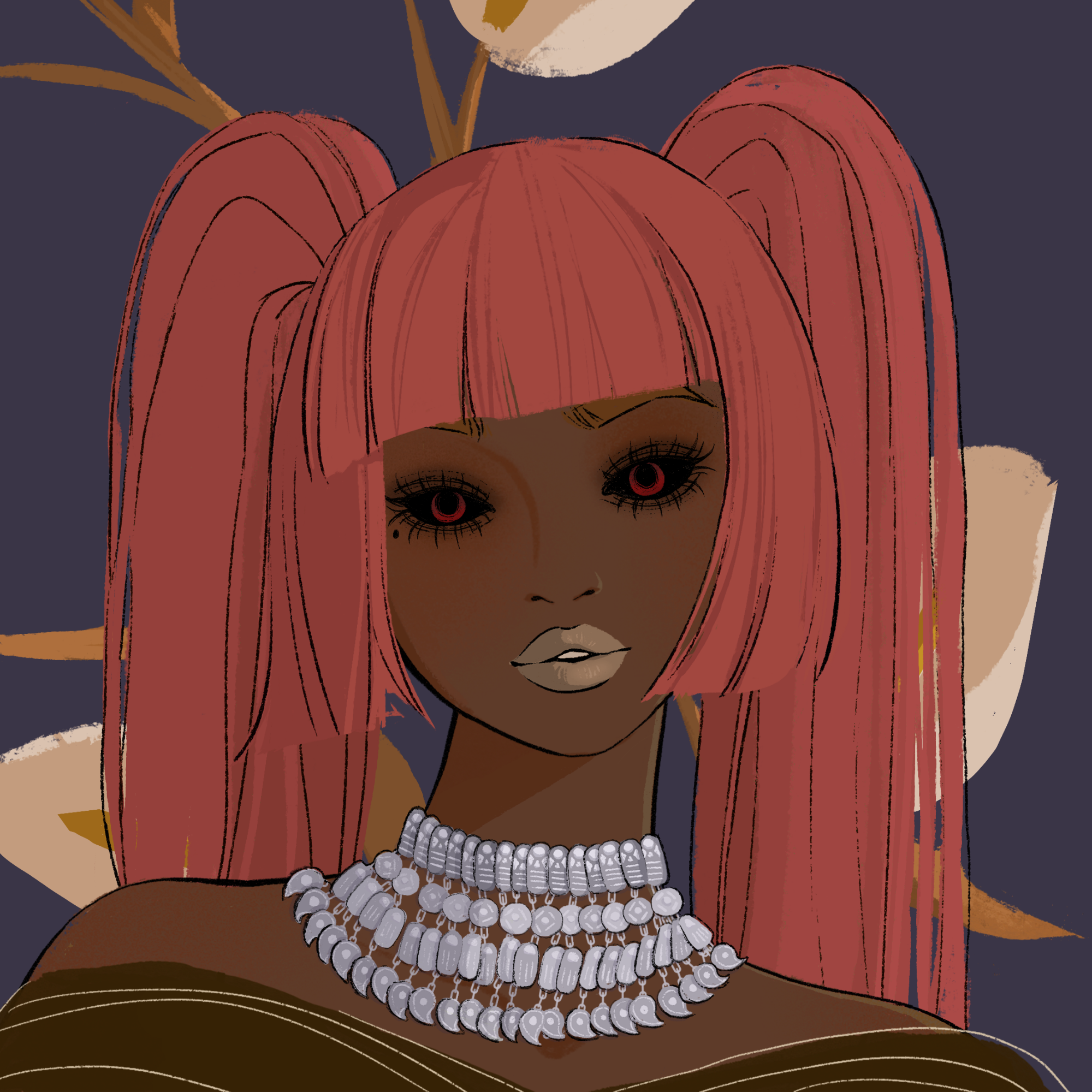 a portrait of Bam, the insouciant gunpowder