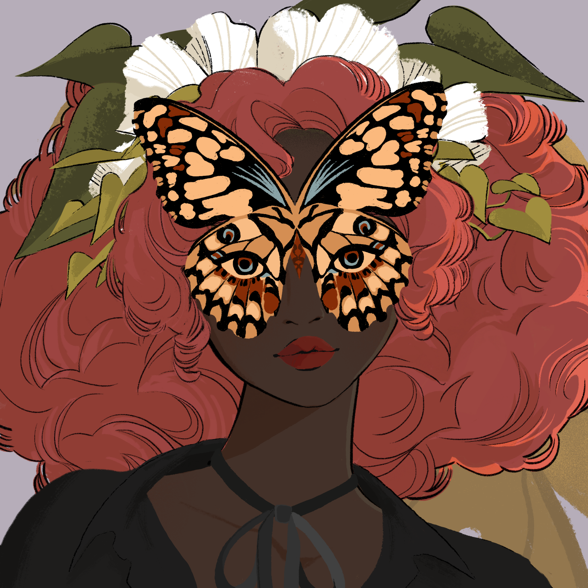 a portrait of Chia the flaxen