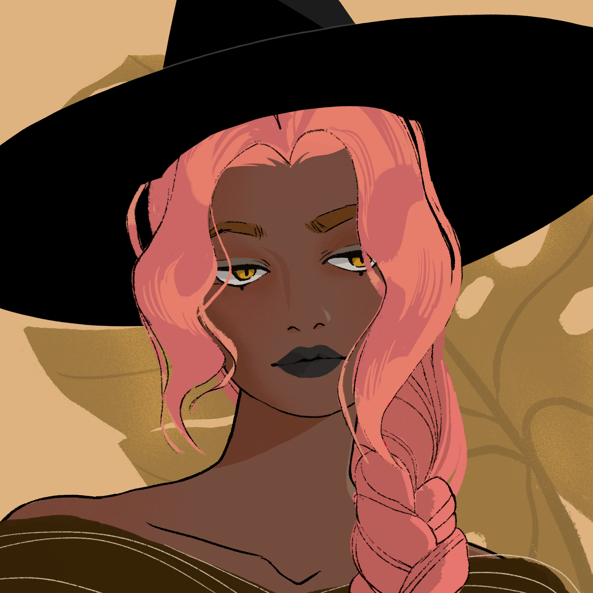 a portrait of Sweetcorn, the taupe bucket