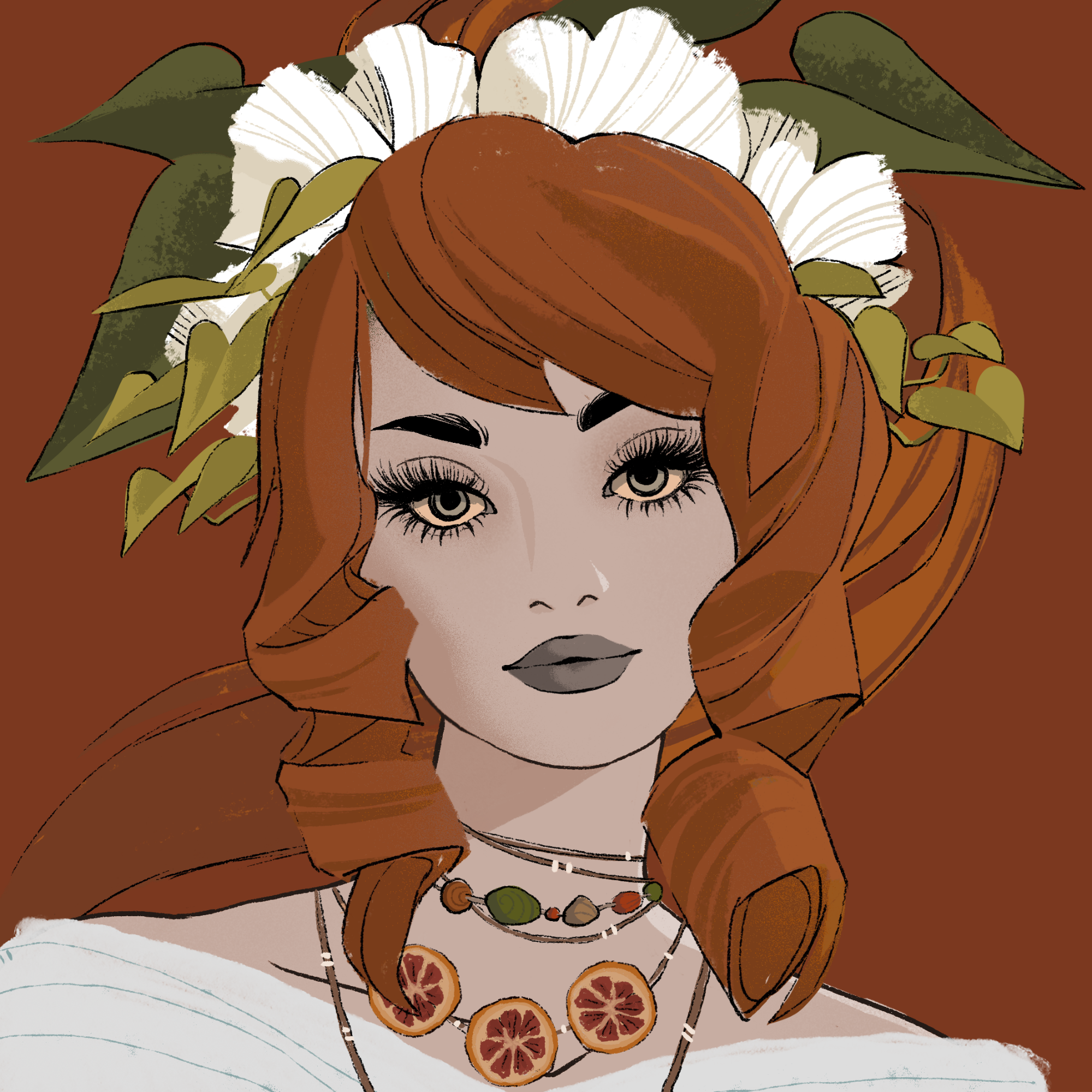 a portrait of Squash, the merigold buckle