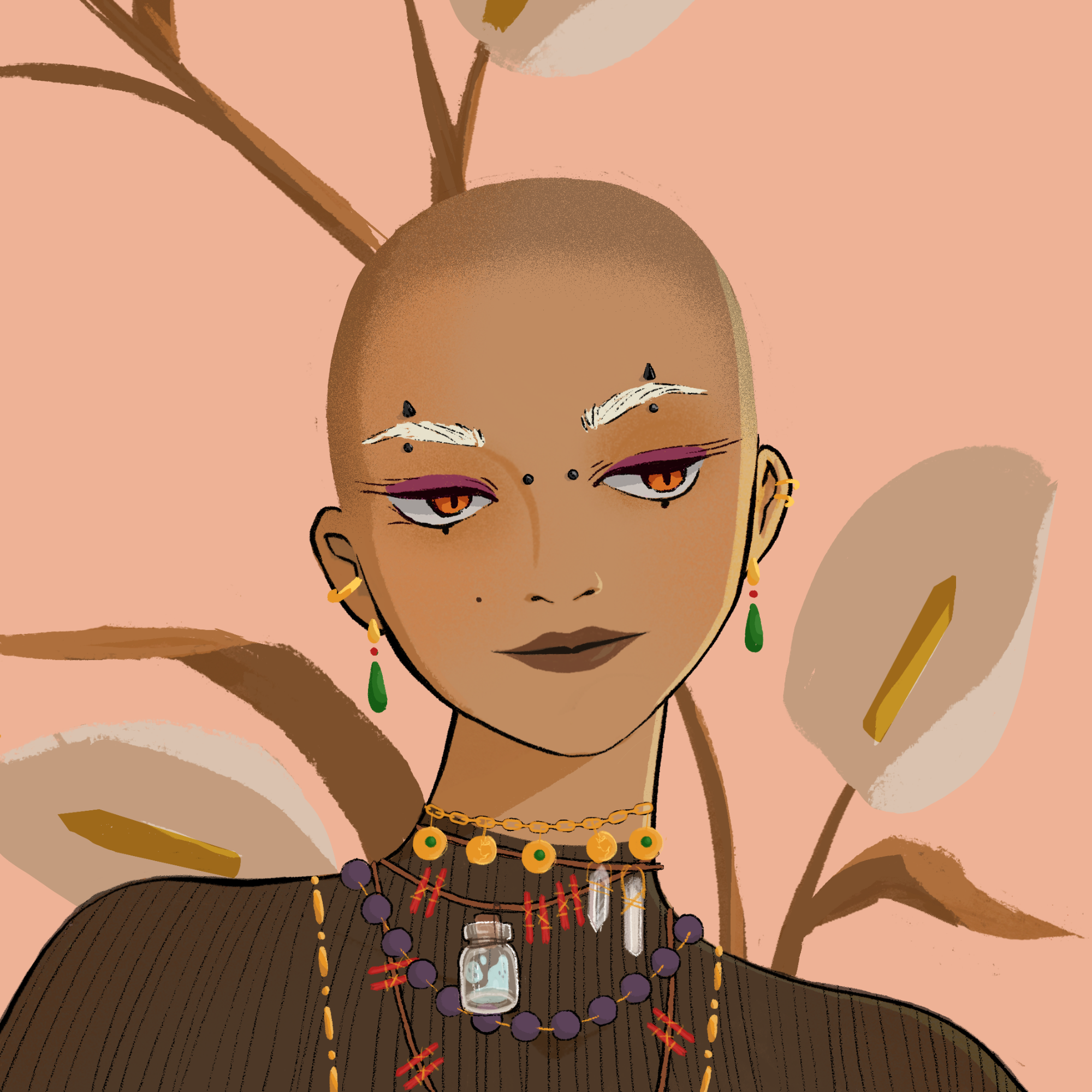 a portrait of Wildfire, the fleshy gunpowder