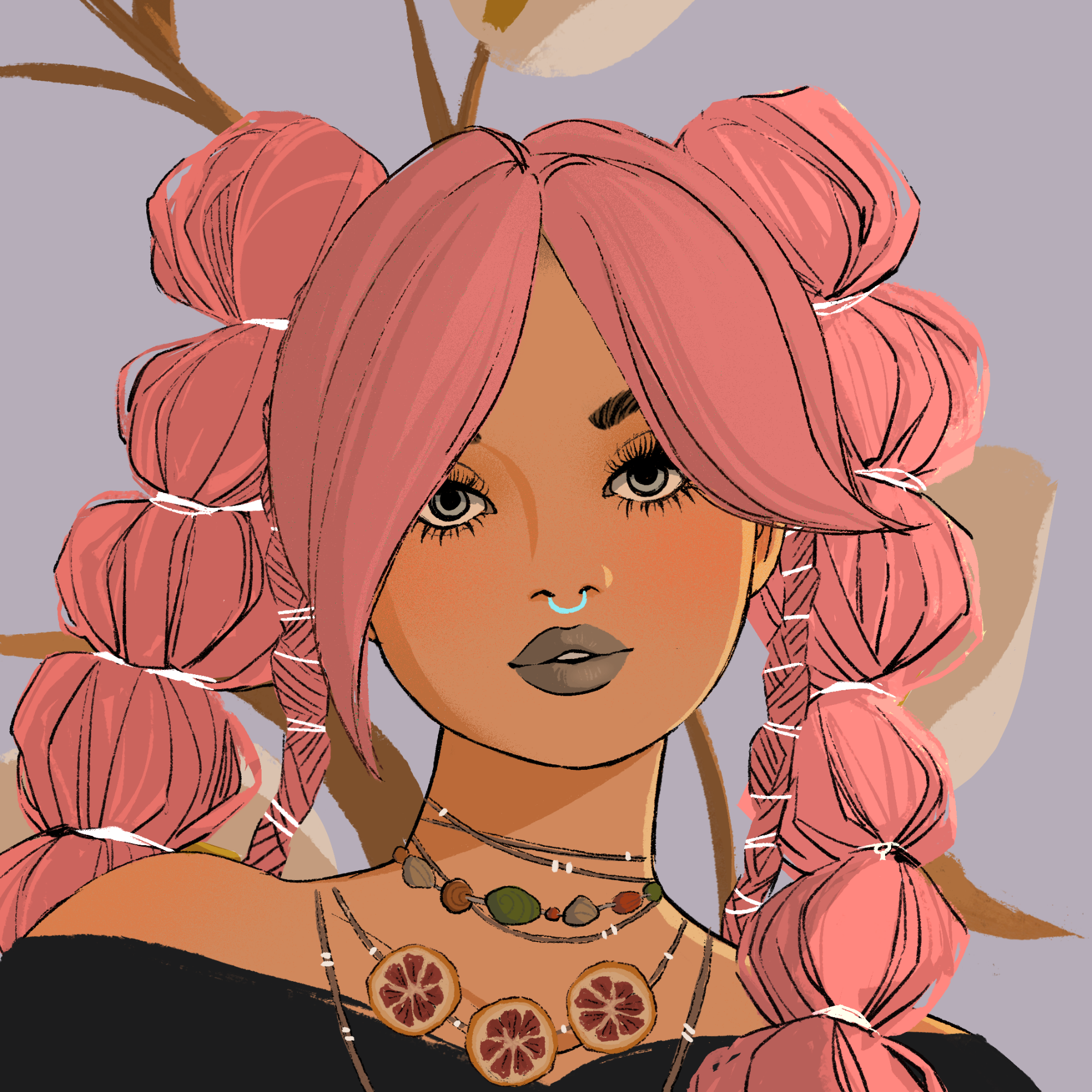 a portrait of Milk, the ginger marmalade