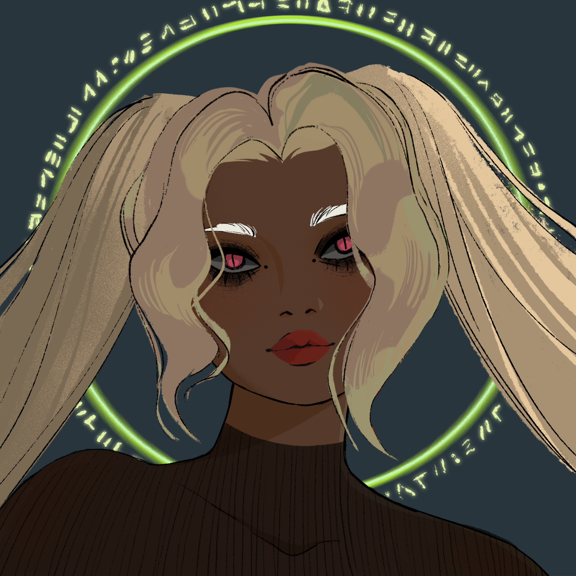 a portrait of Delphinus the cosmic