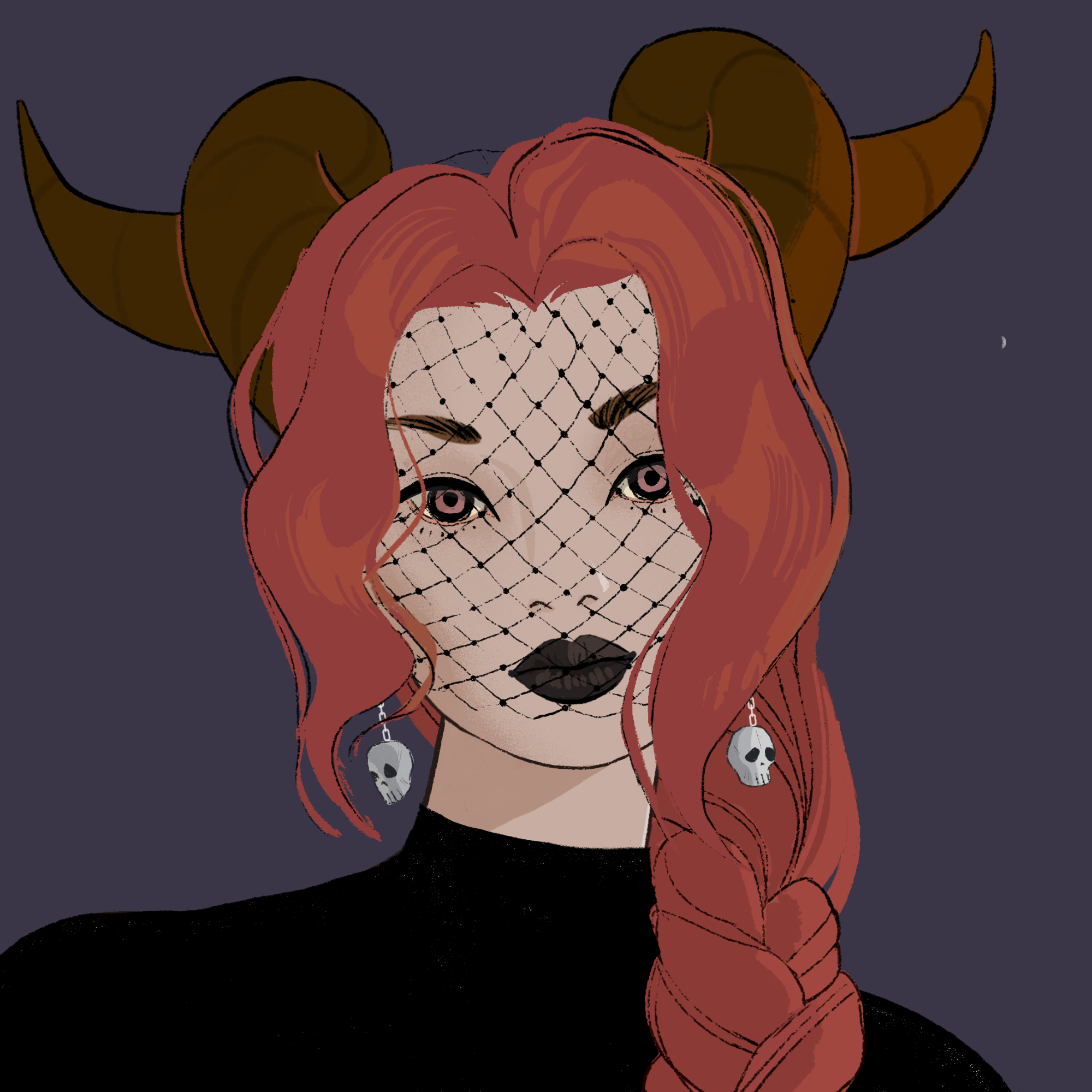 a portrait of Cerium, the indigo gate