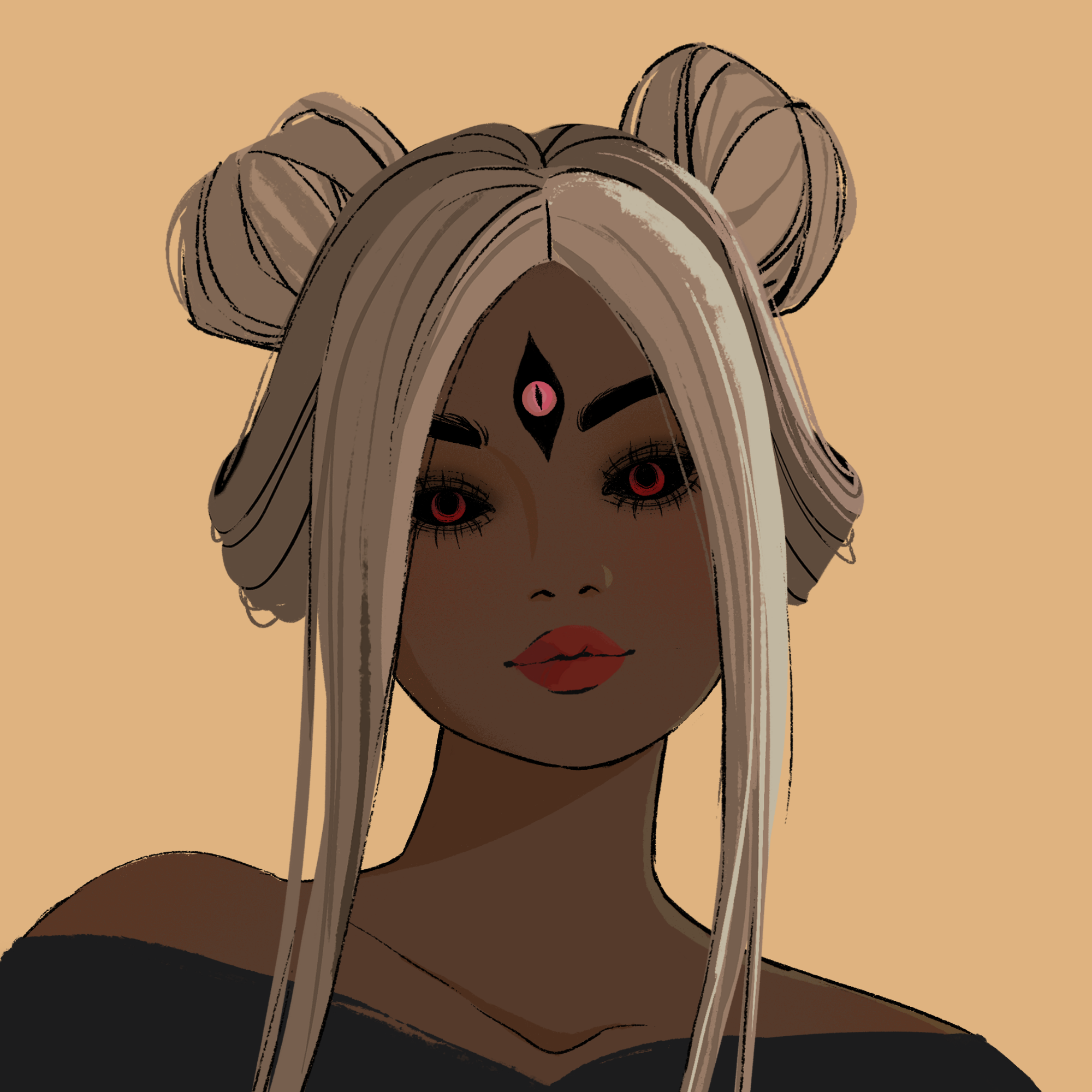 a portrait of Daisetsu the intense