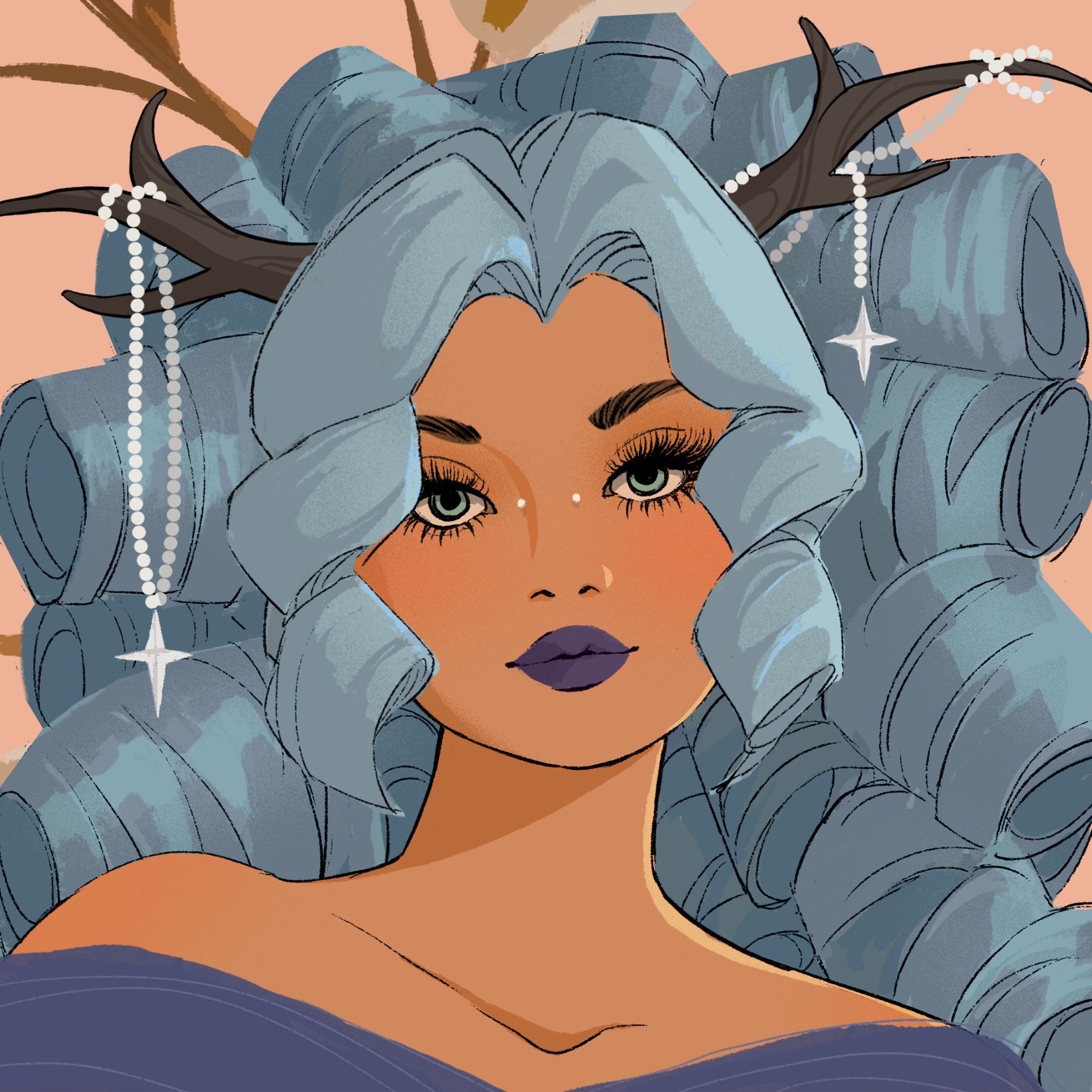 a portrait of Trumpet scythe