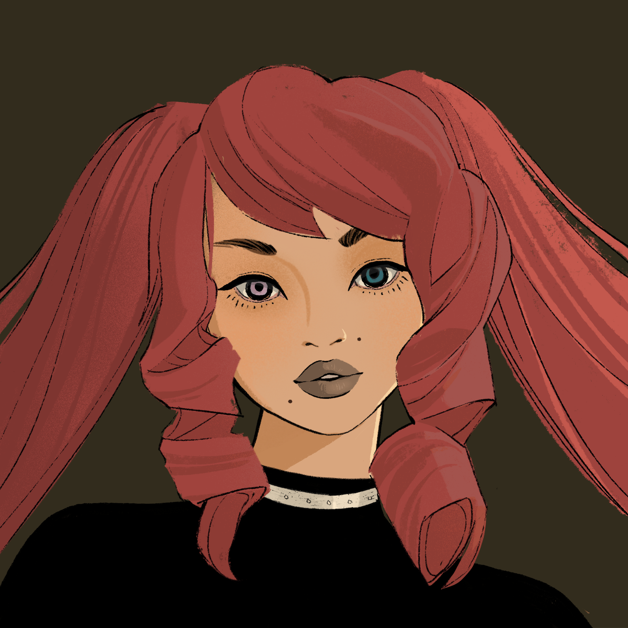 a portrait of Amplitude, the perfunct quill