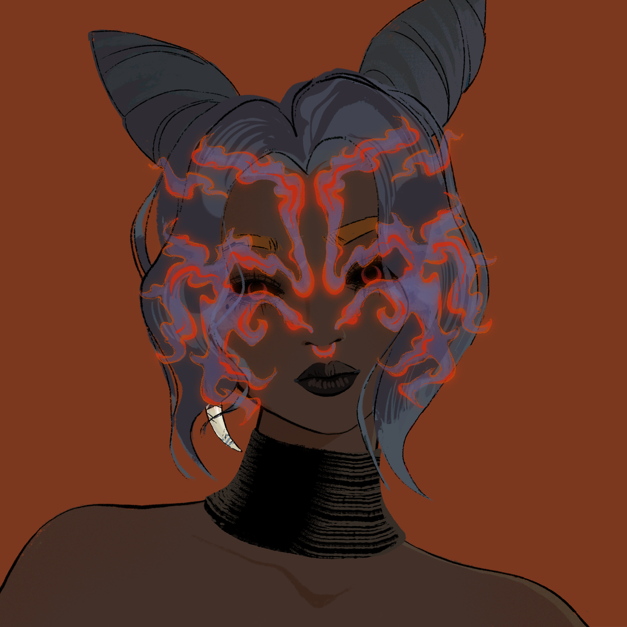 a portrait of Methana the splintered