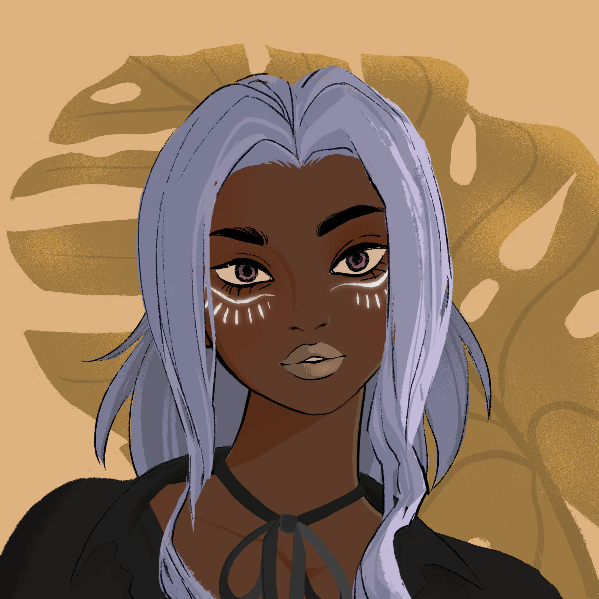 a portrait of Cayenne the light