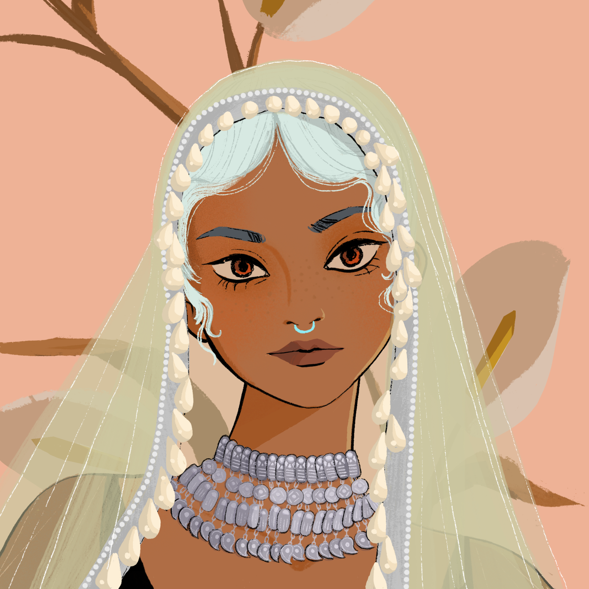 a portrait of Taffeta, the appealing bangle