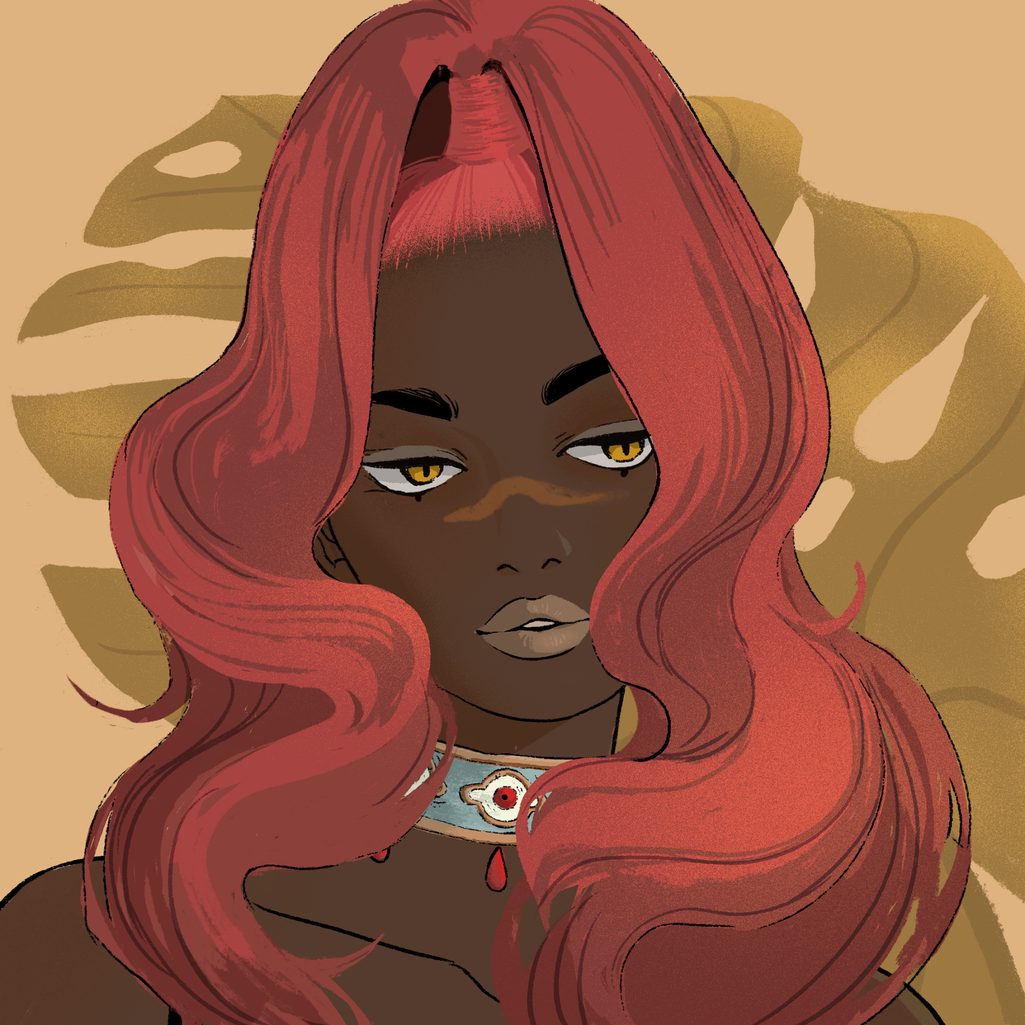 a portrait of Flora, the scented moon
