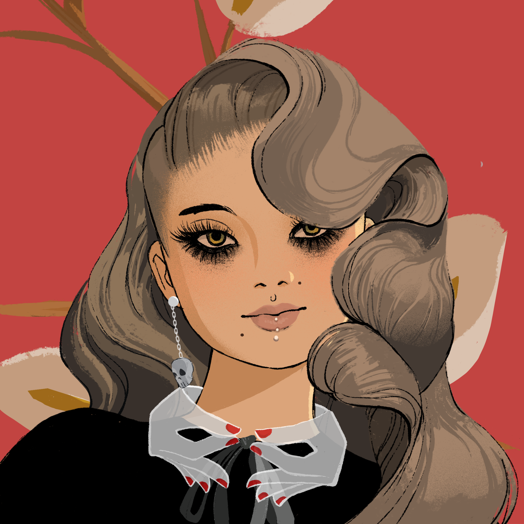 a portrait of Meldola, the impassible plane