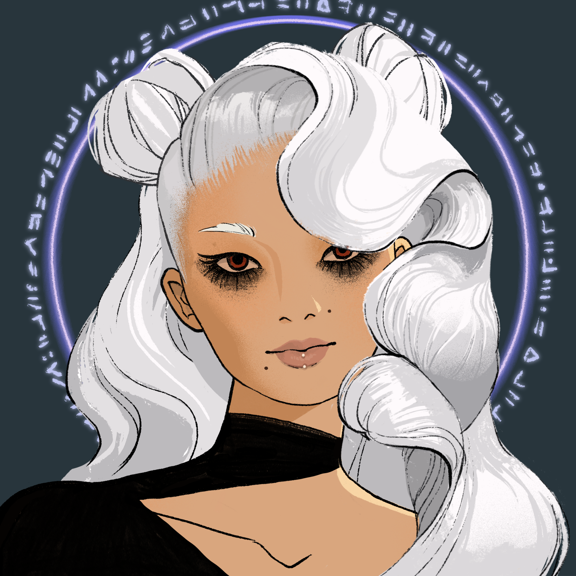 a portrait of Antares the distracted