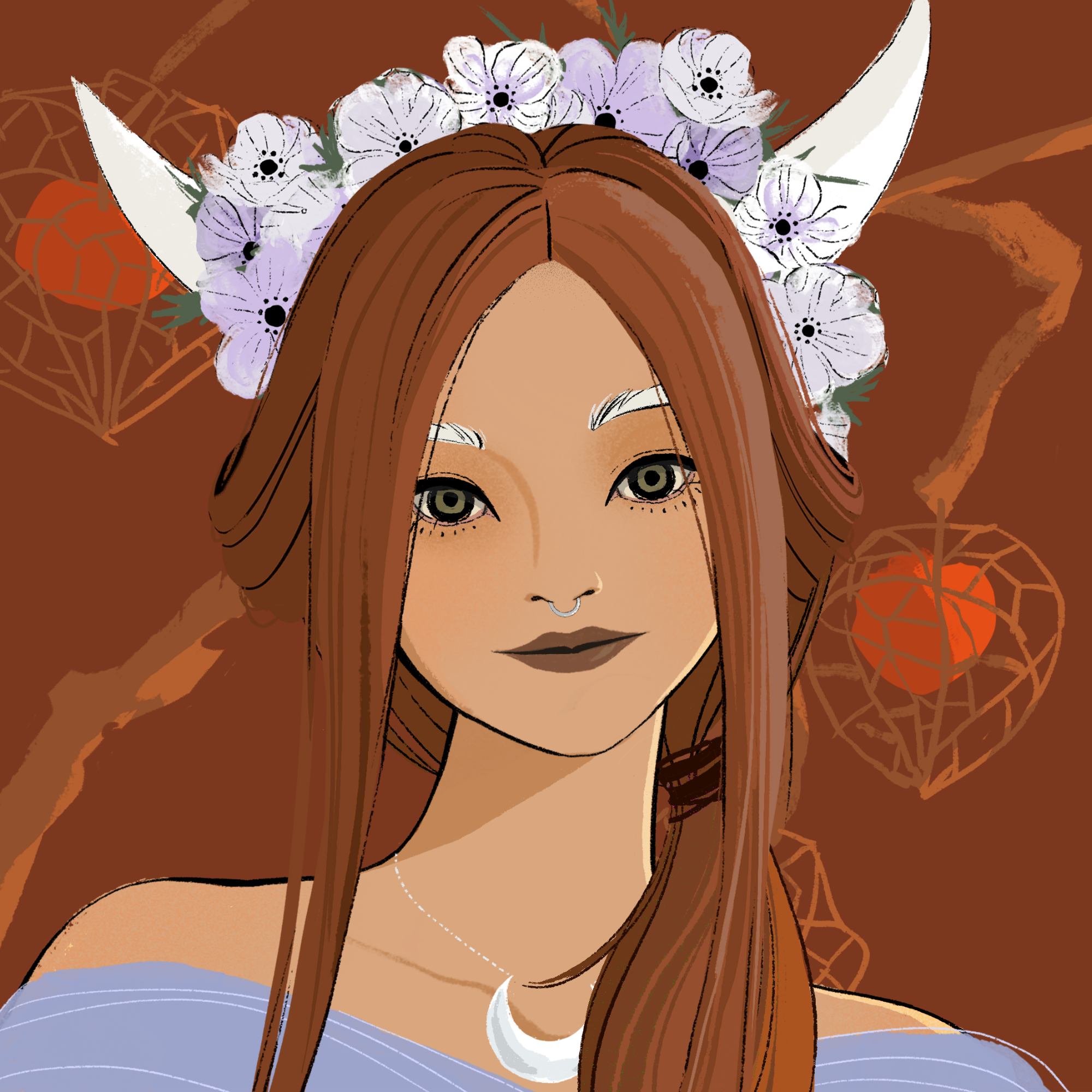 a portrait of Truffle the flaxen