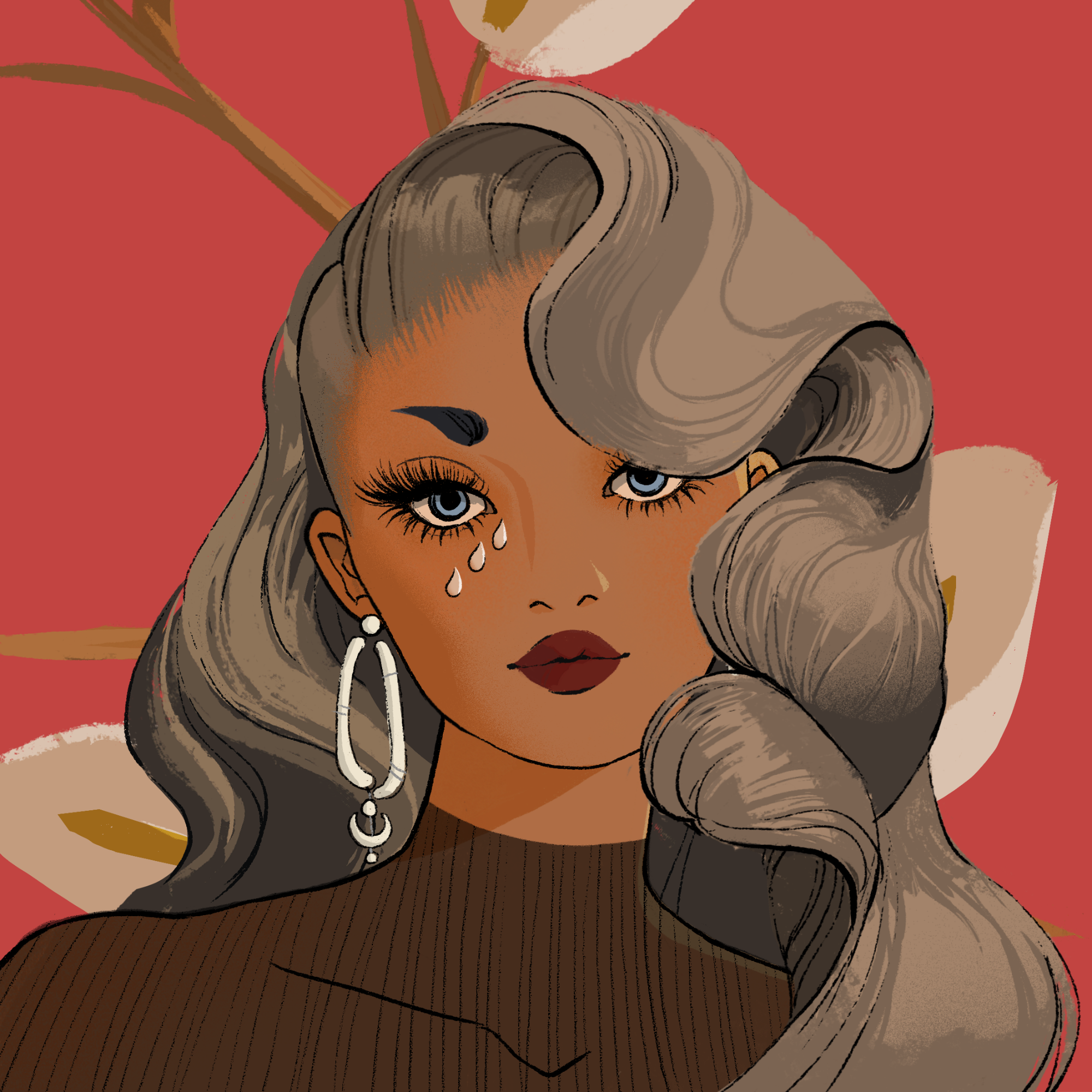 a portrait of Cresyl, the shaded curse