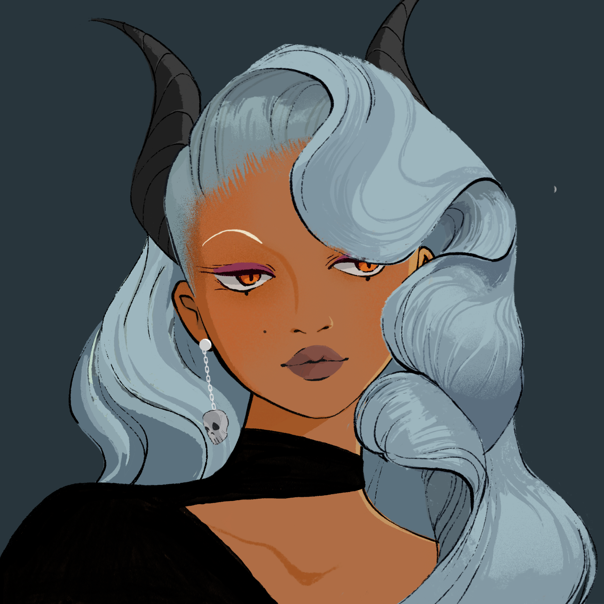 a portrait of Azophloxin, the muted river