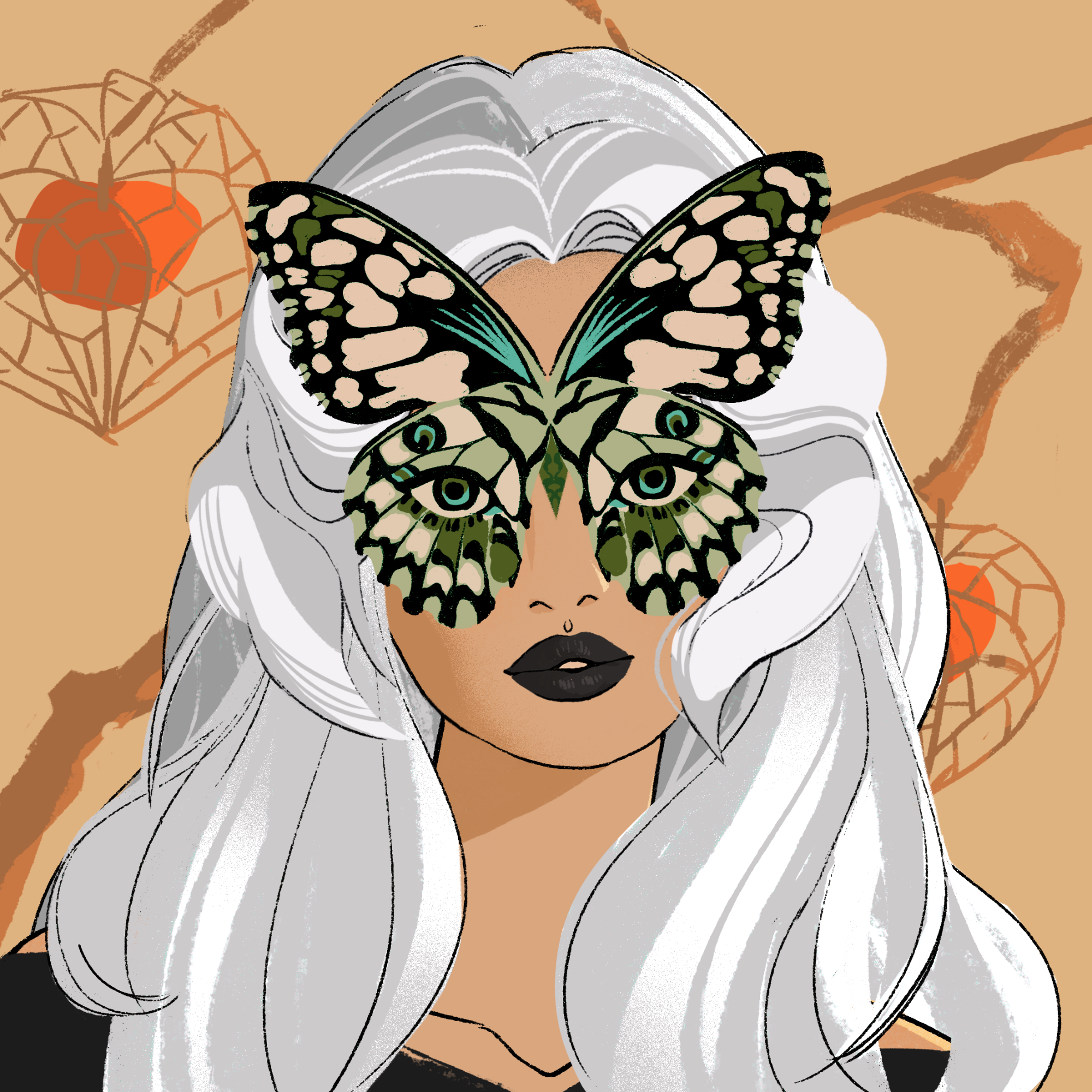 a portrait of Watercress the flaxen