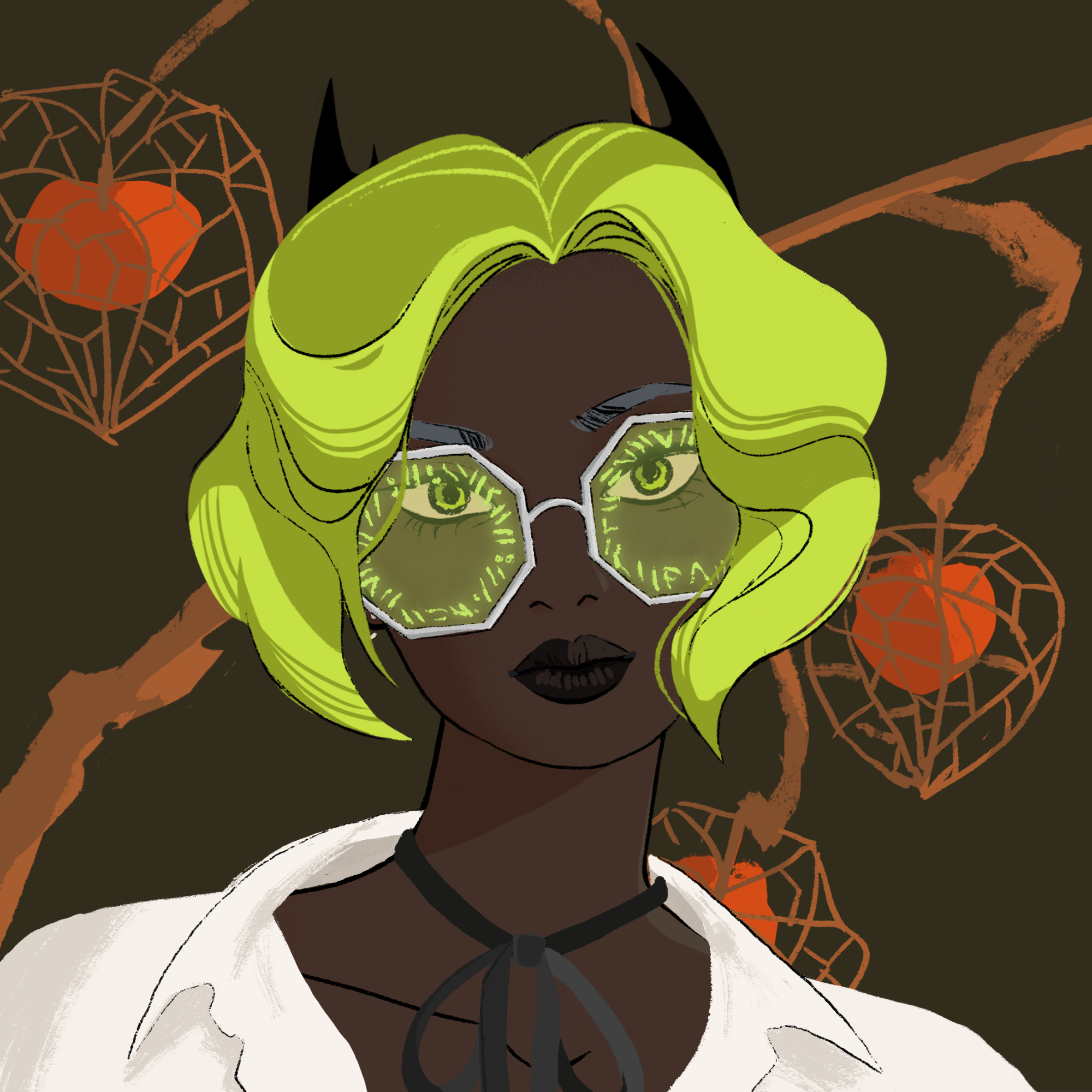 a portrait of Sagitta, the apt flask