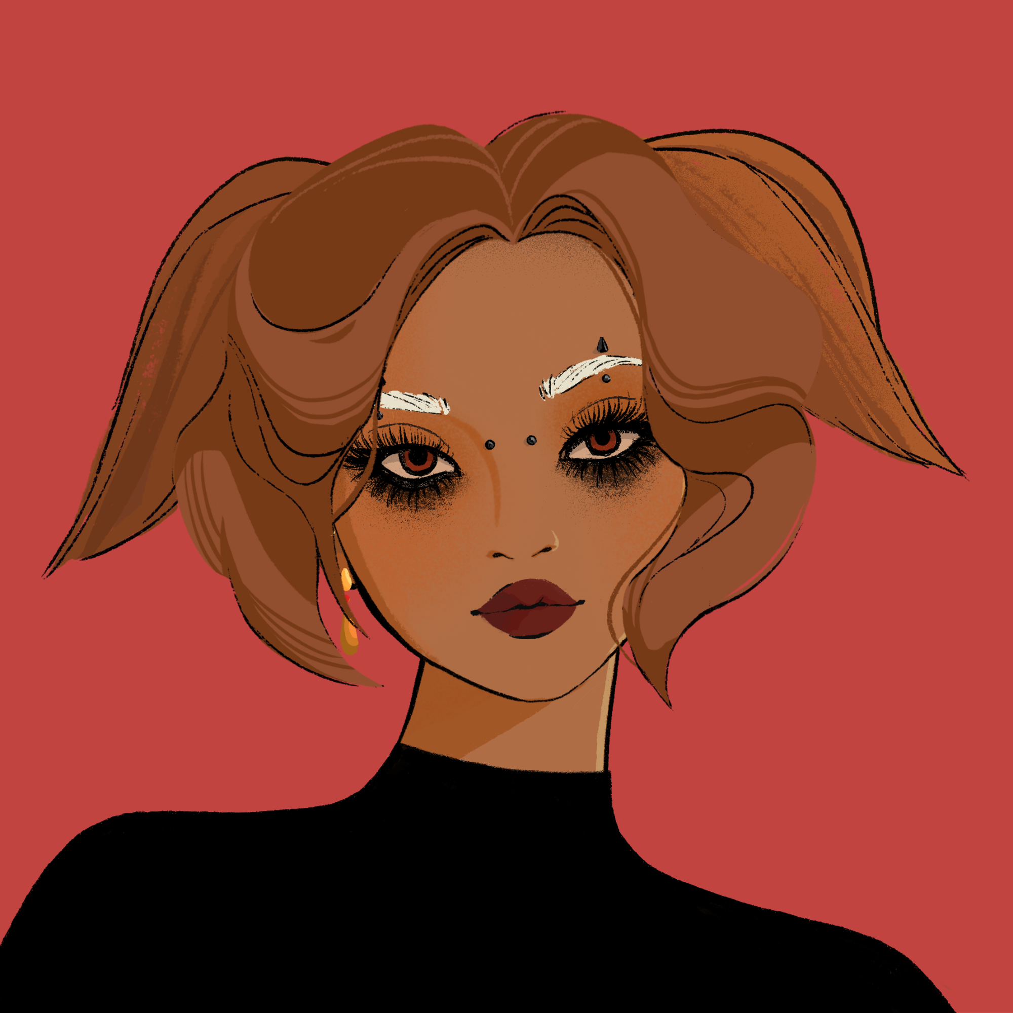 a portrait of Hailstorm the scarlet