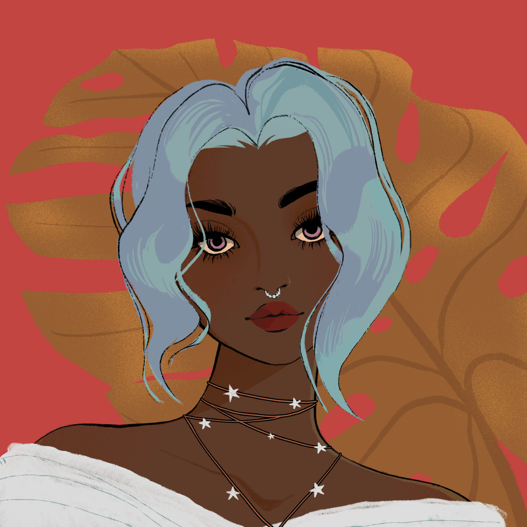 a portrait of Gingham, the boysenberry spoon