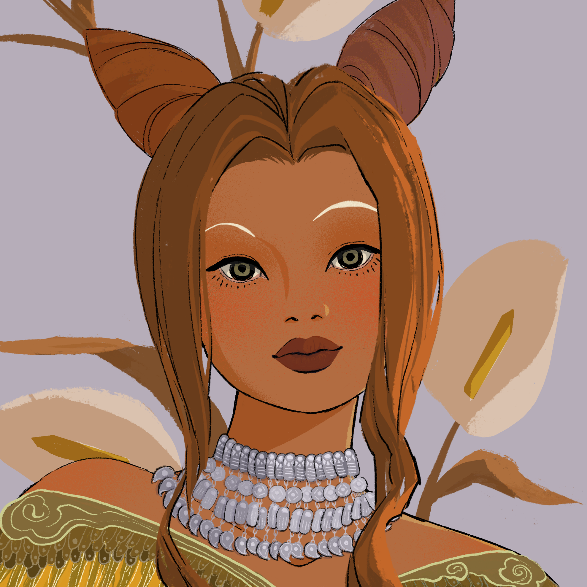 a portrait of Diamond, the well dressed celesta
