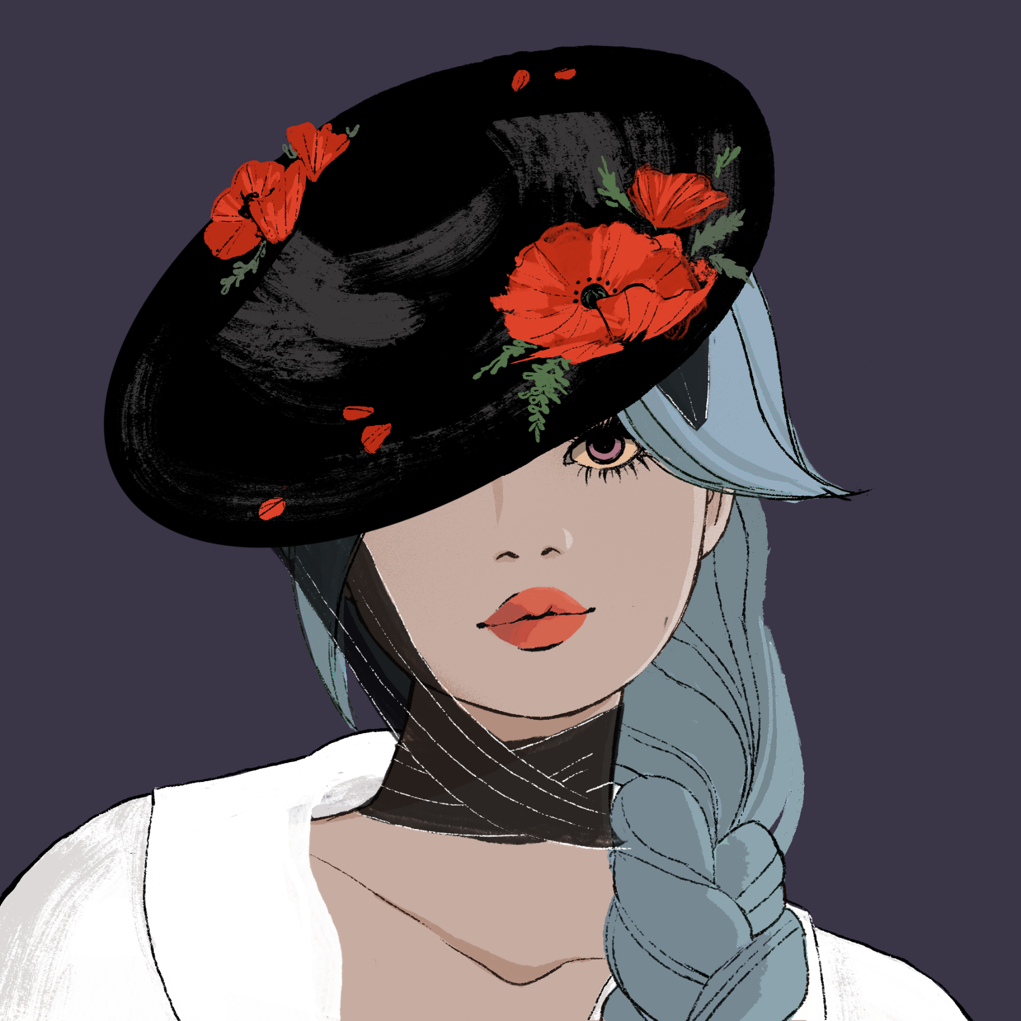 a portrait of Lutetium the mahogany