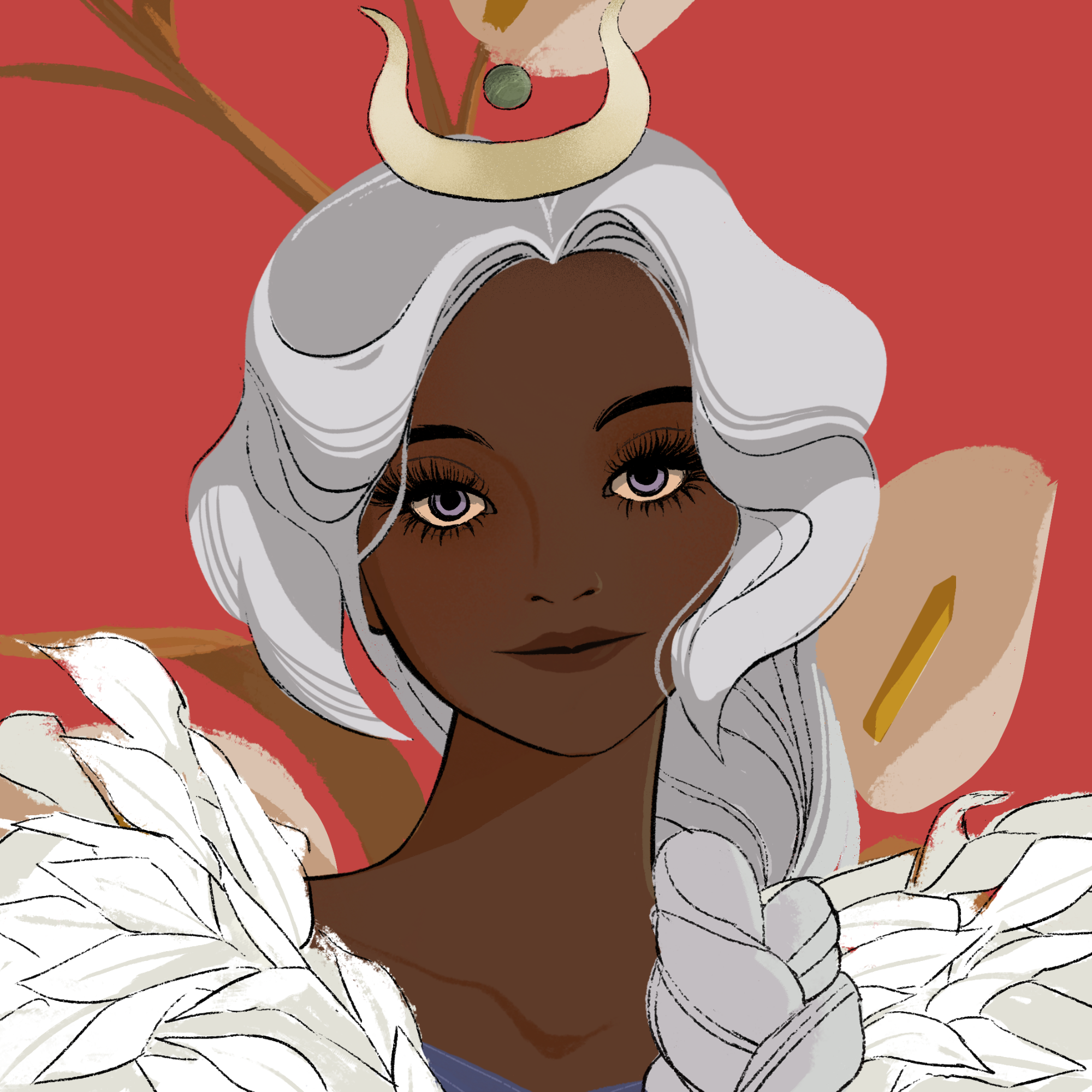 a portrait of Lady emerald