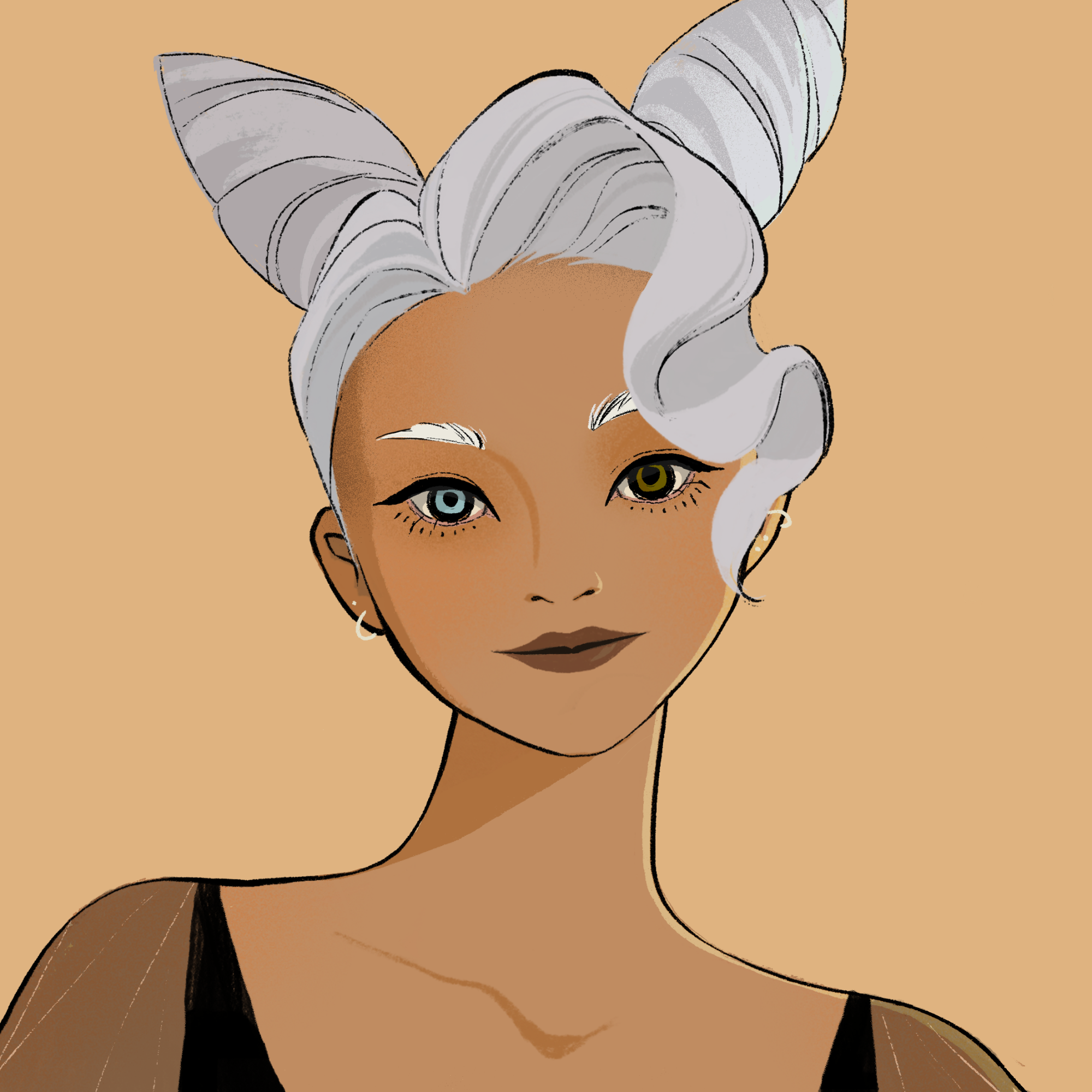 a portrait of Ambrette the luxurious