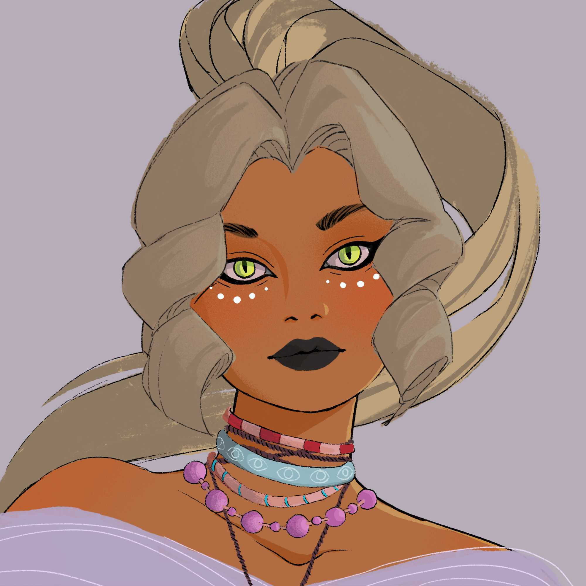 a portrait of Loquat the unstrung