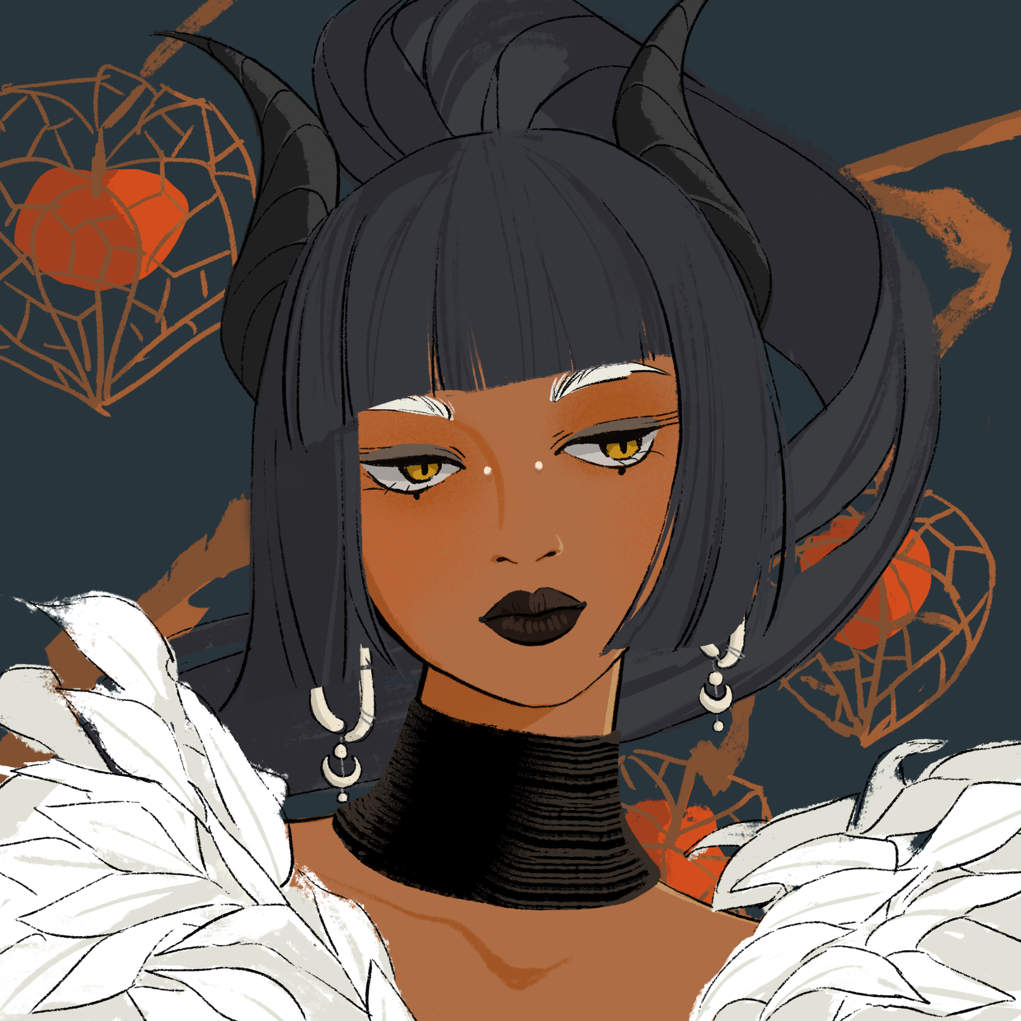 a portrait of Agba the phosphorescent