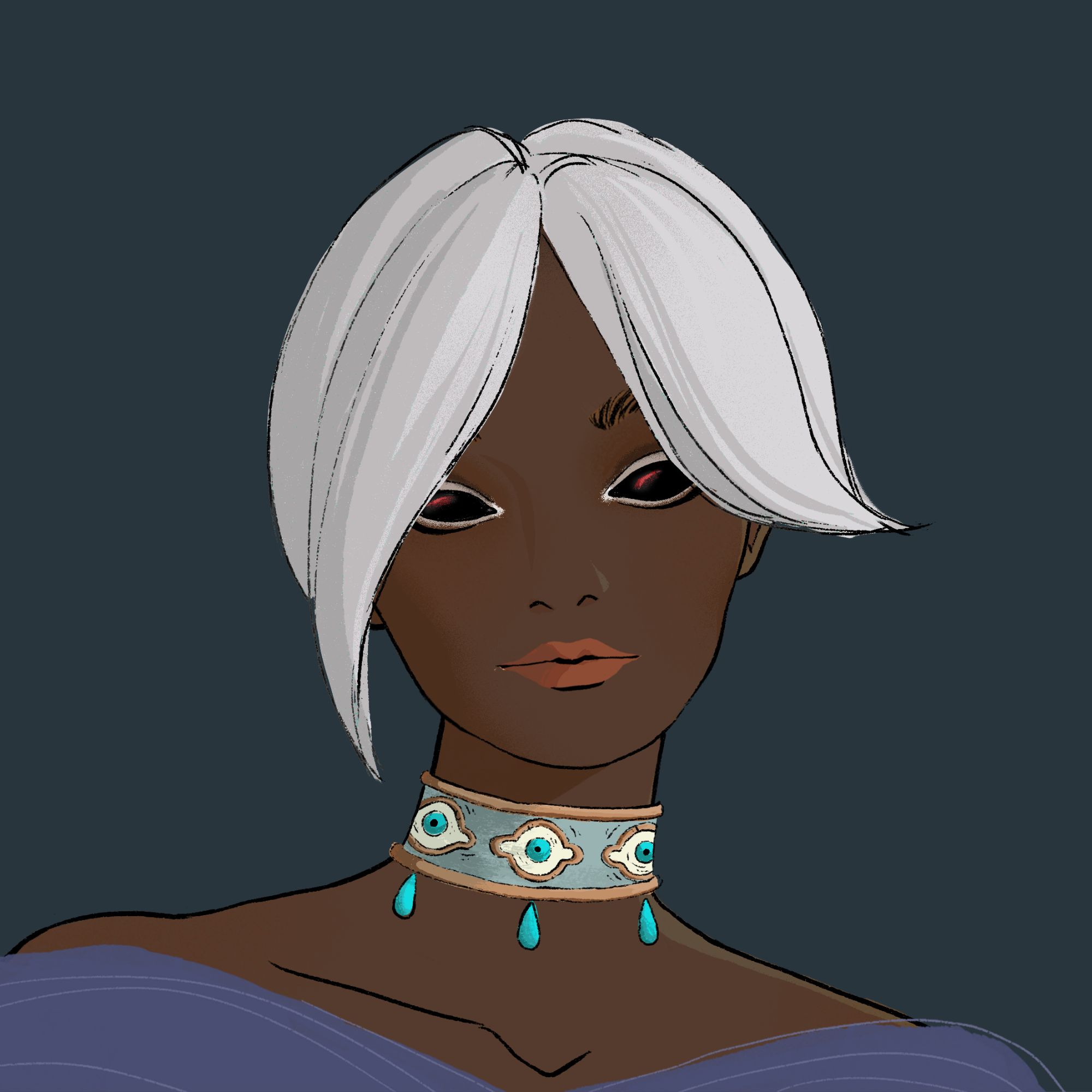 a portrait of Iris the unstrung