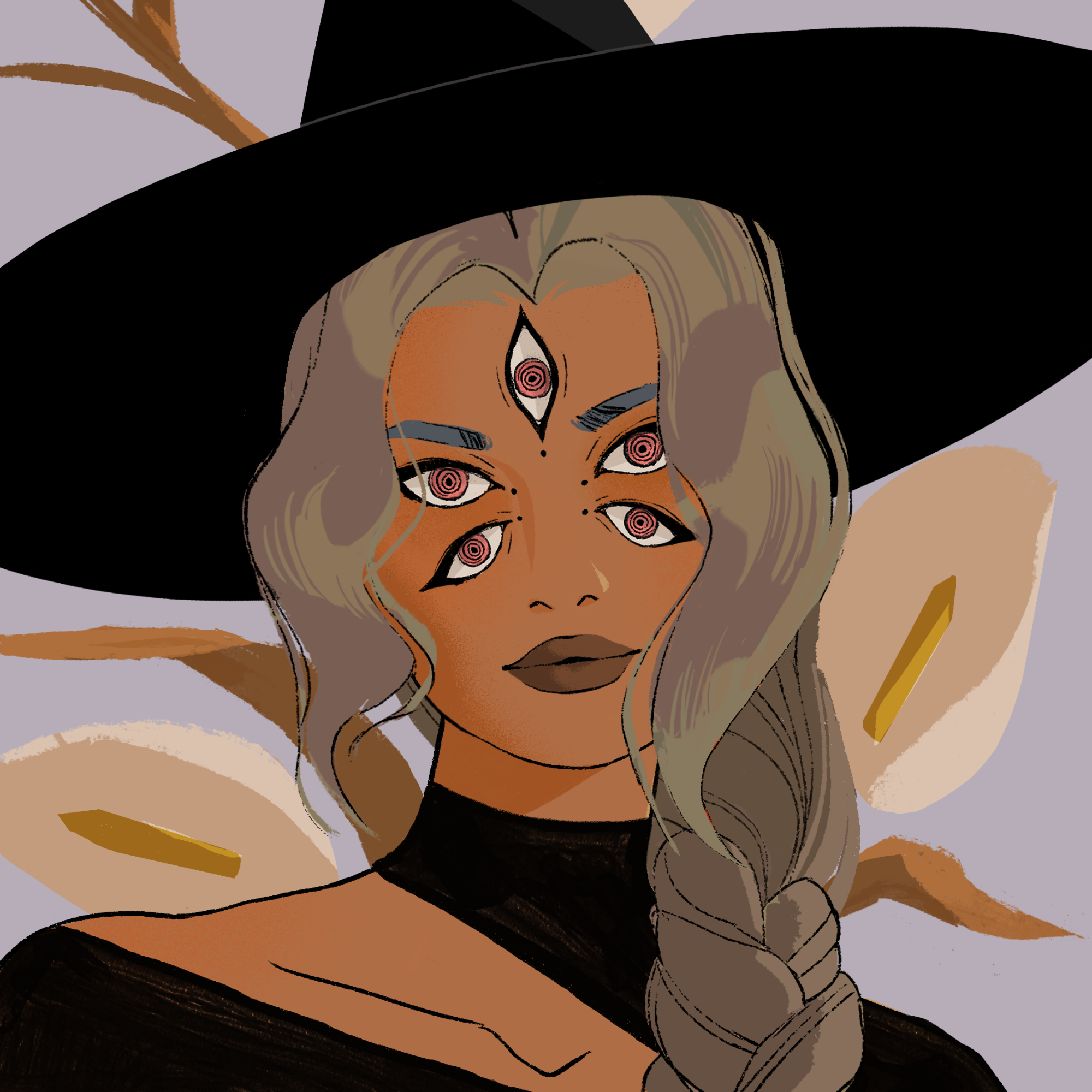 a portrait of Drought the smoking