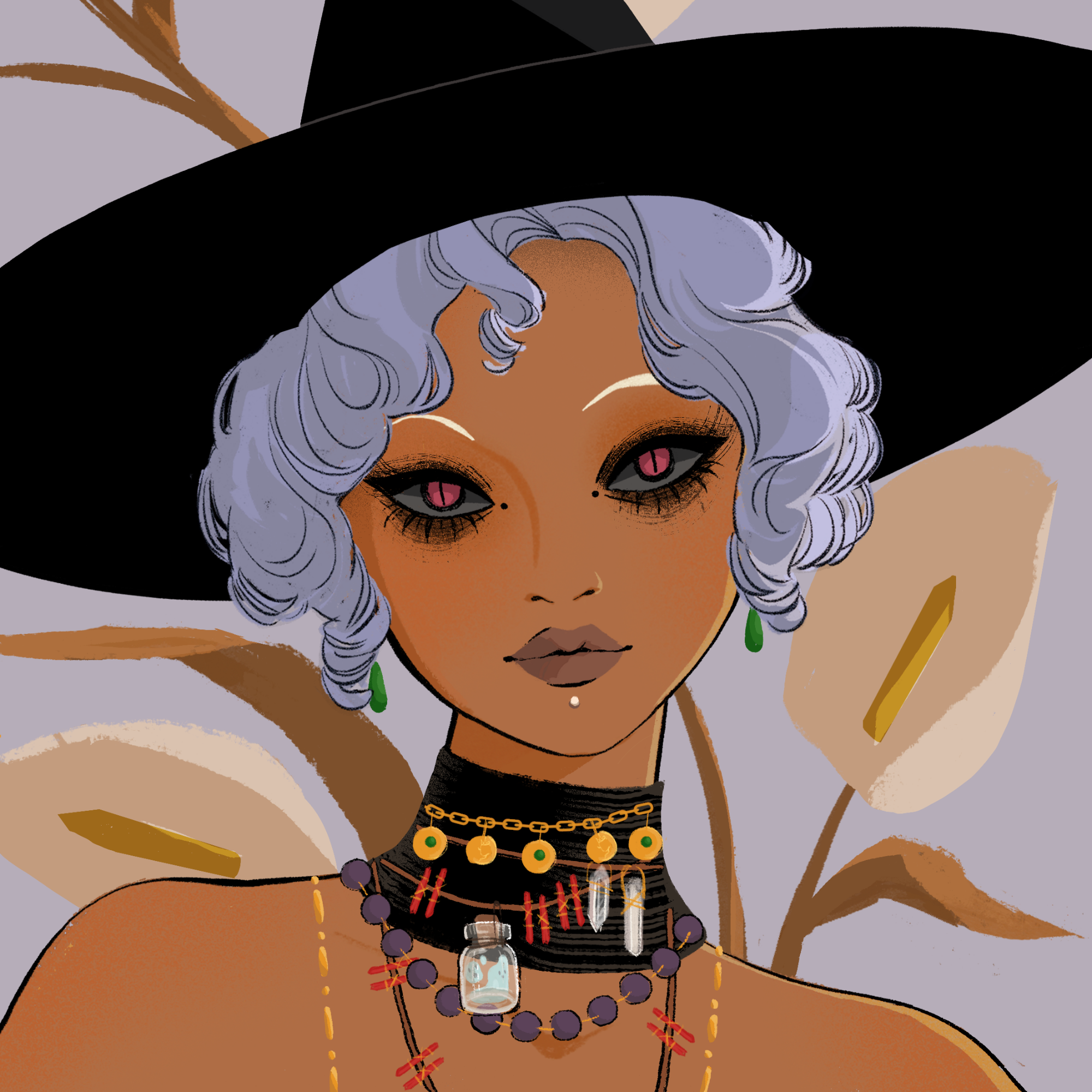 a portrait of Tambora, the charred flame