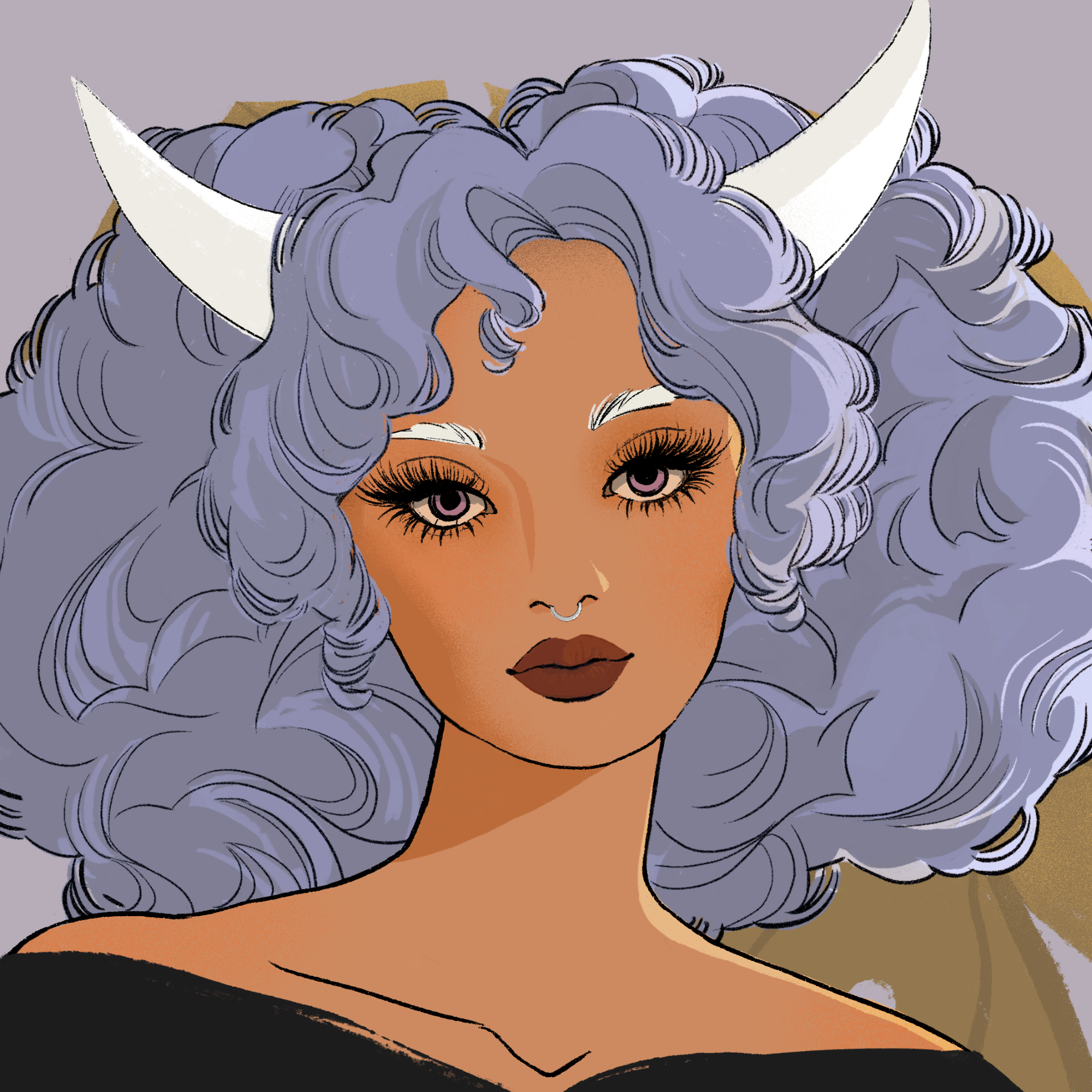 a portrait of Okra the fine