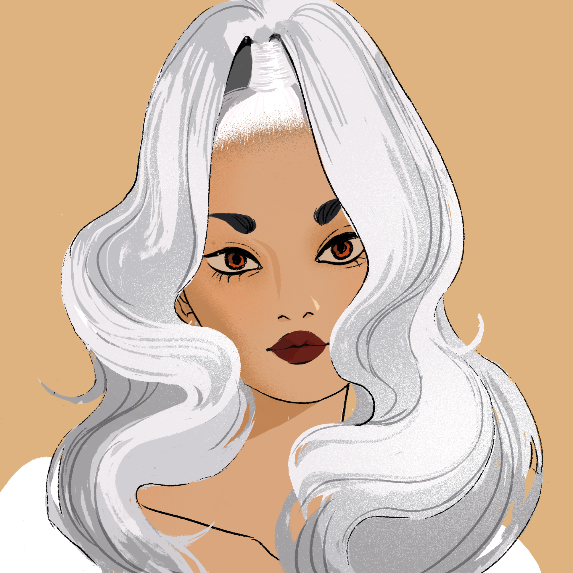 a portrait of Mallow, the boysenberry honeycomb