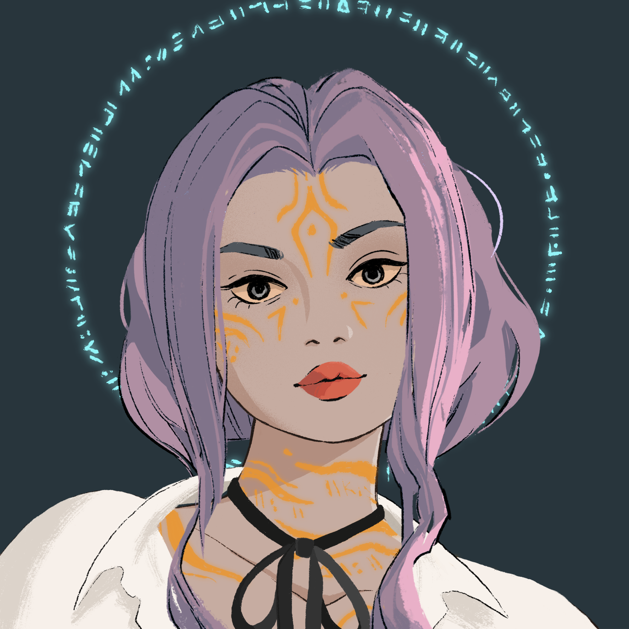 a portrait of Procyon, the fair symbol