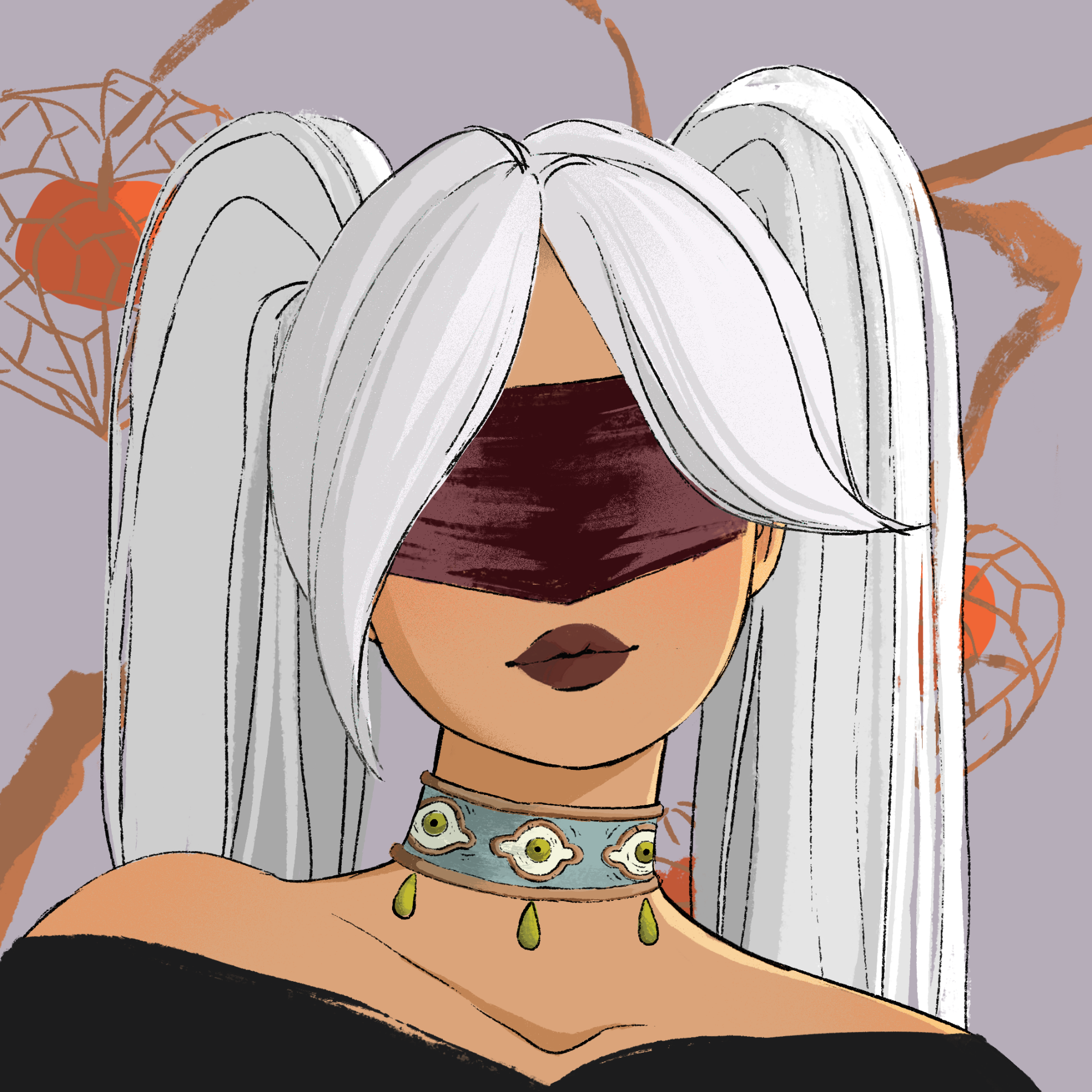 a portrait of Zinnia, the salty fog