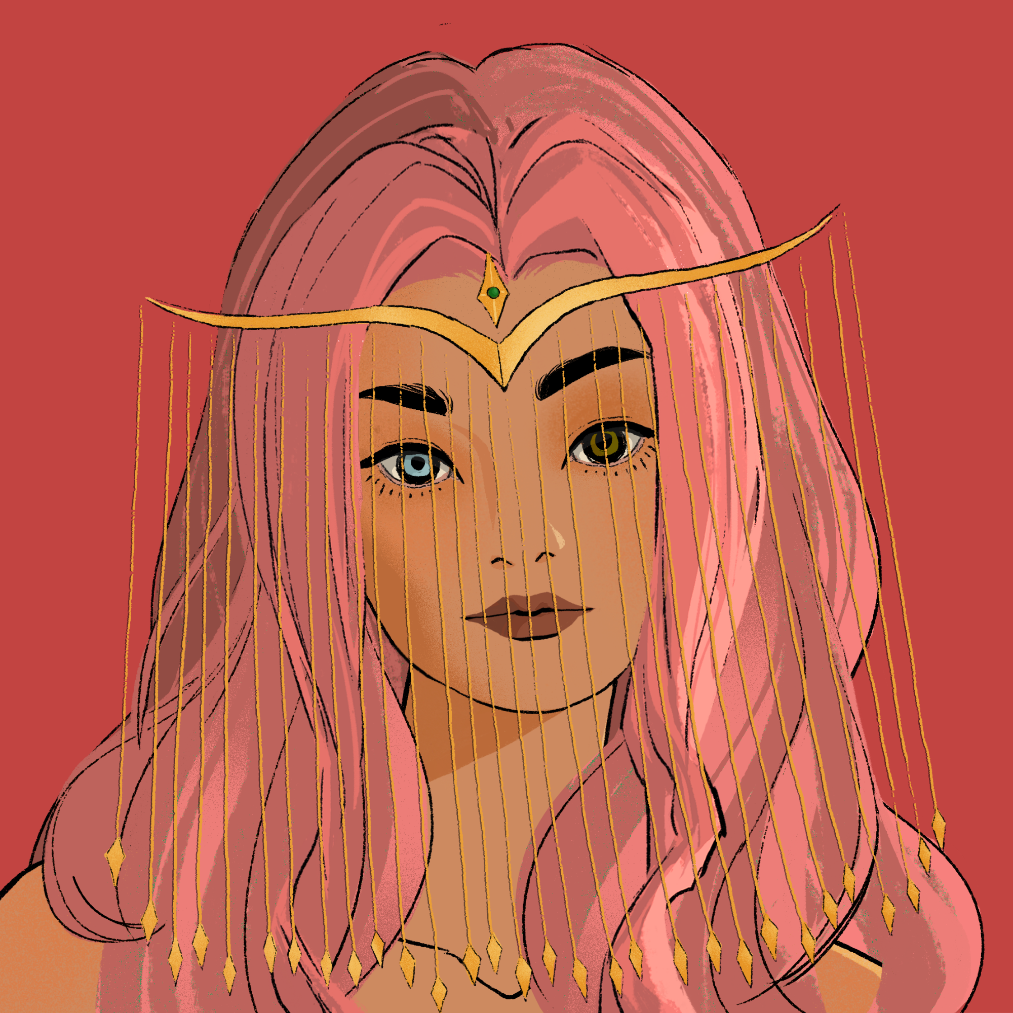 a portrait of Lady piccolo