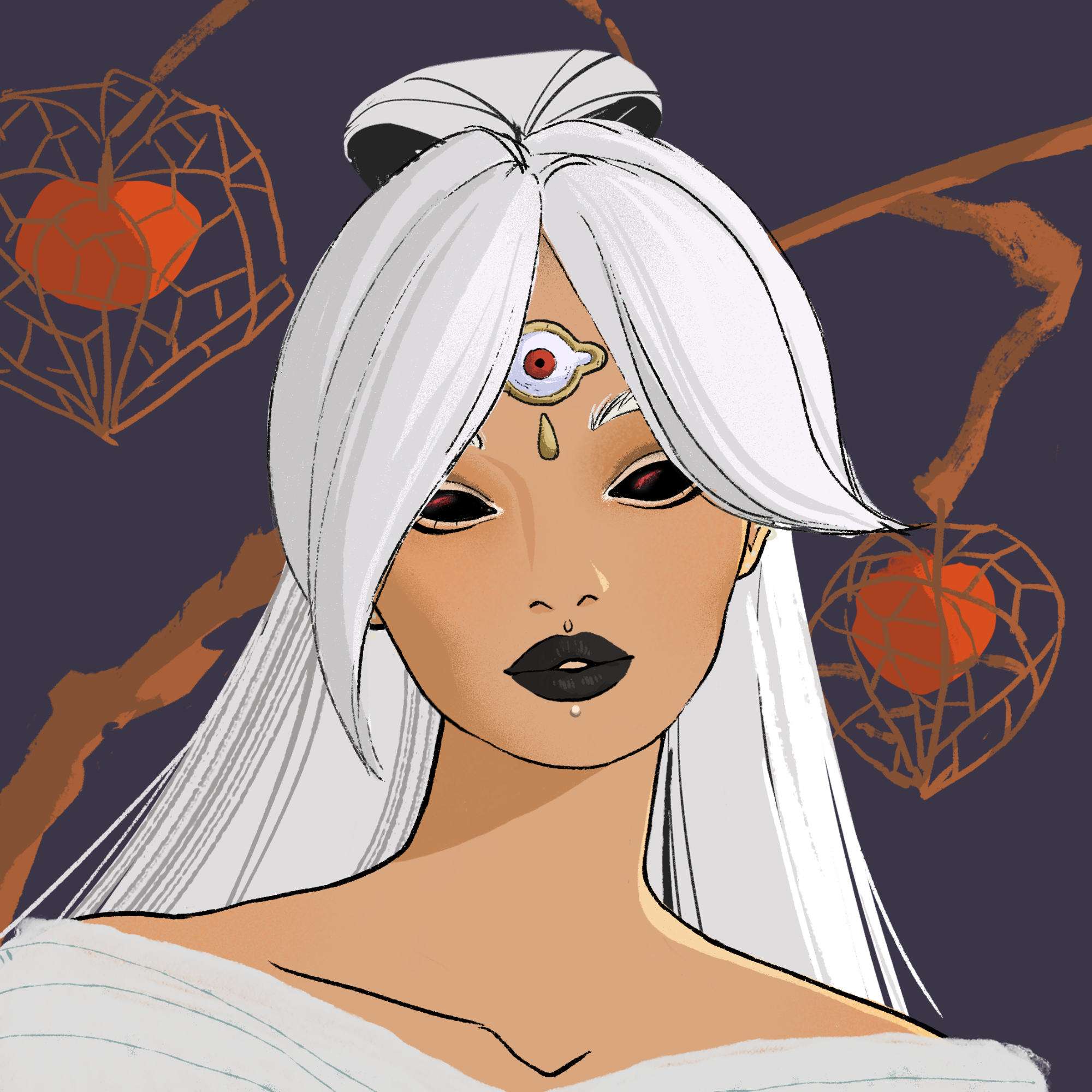 a portrait of Lady grape