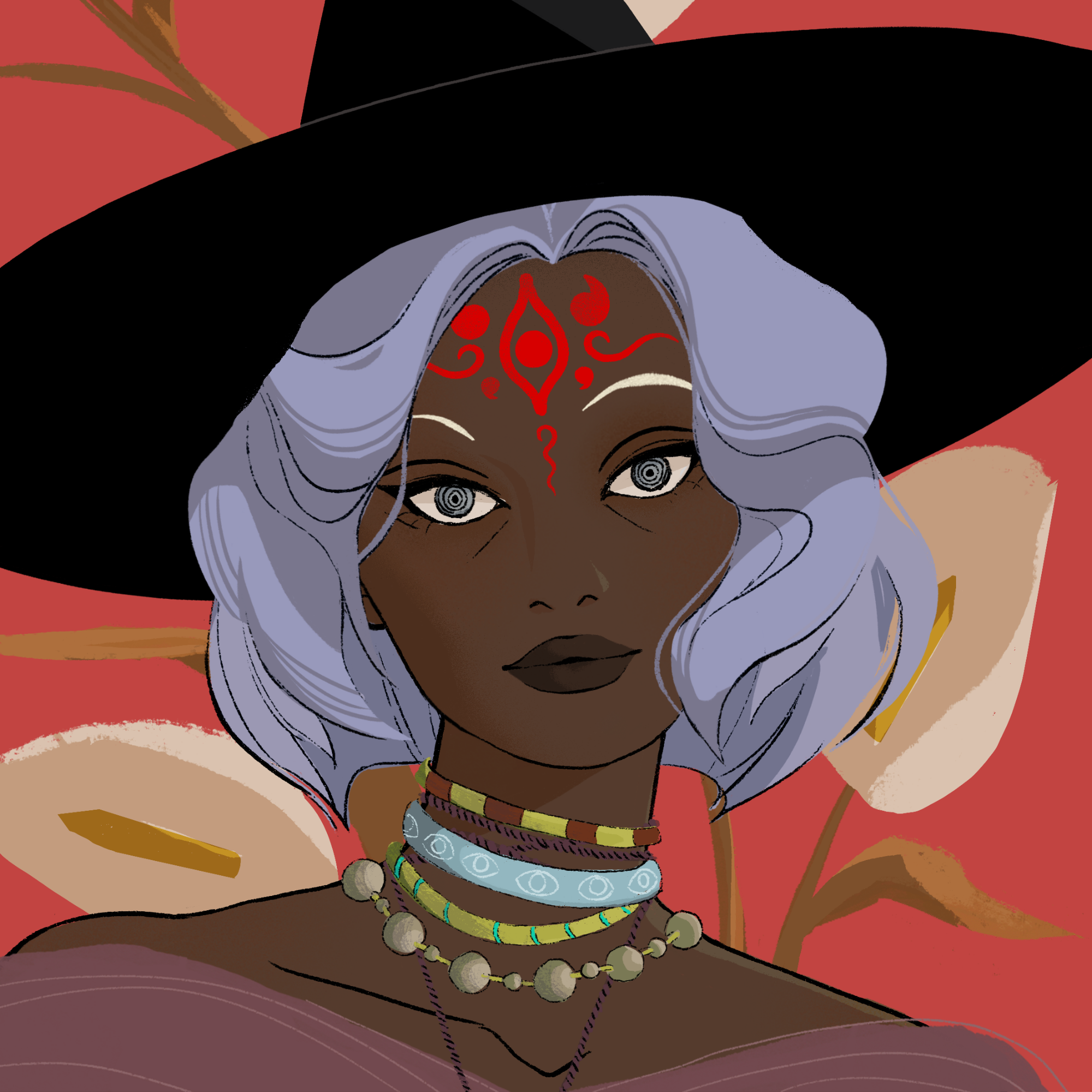 a portrait of Jasmine the pale