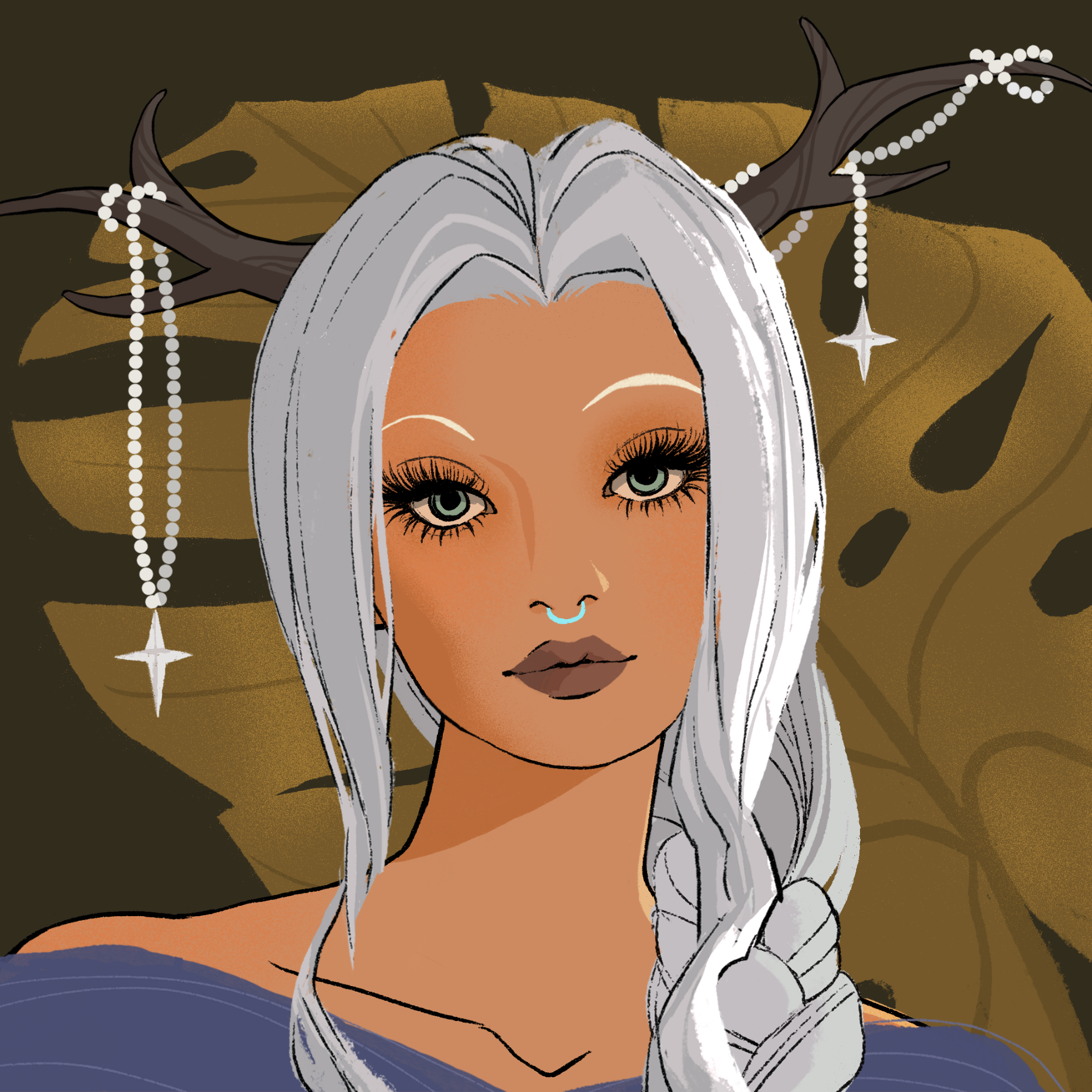 a portrait of Scallion the verdant