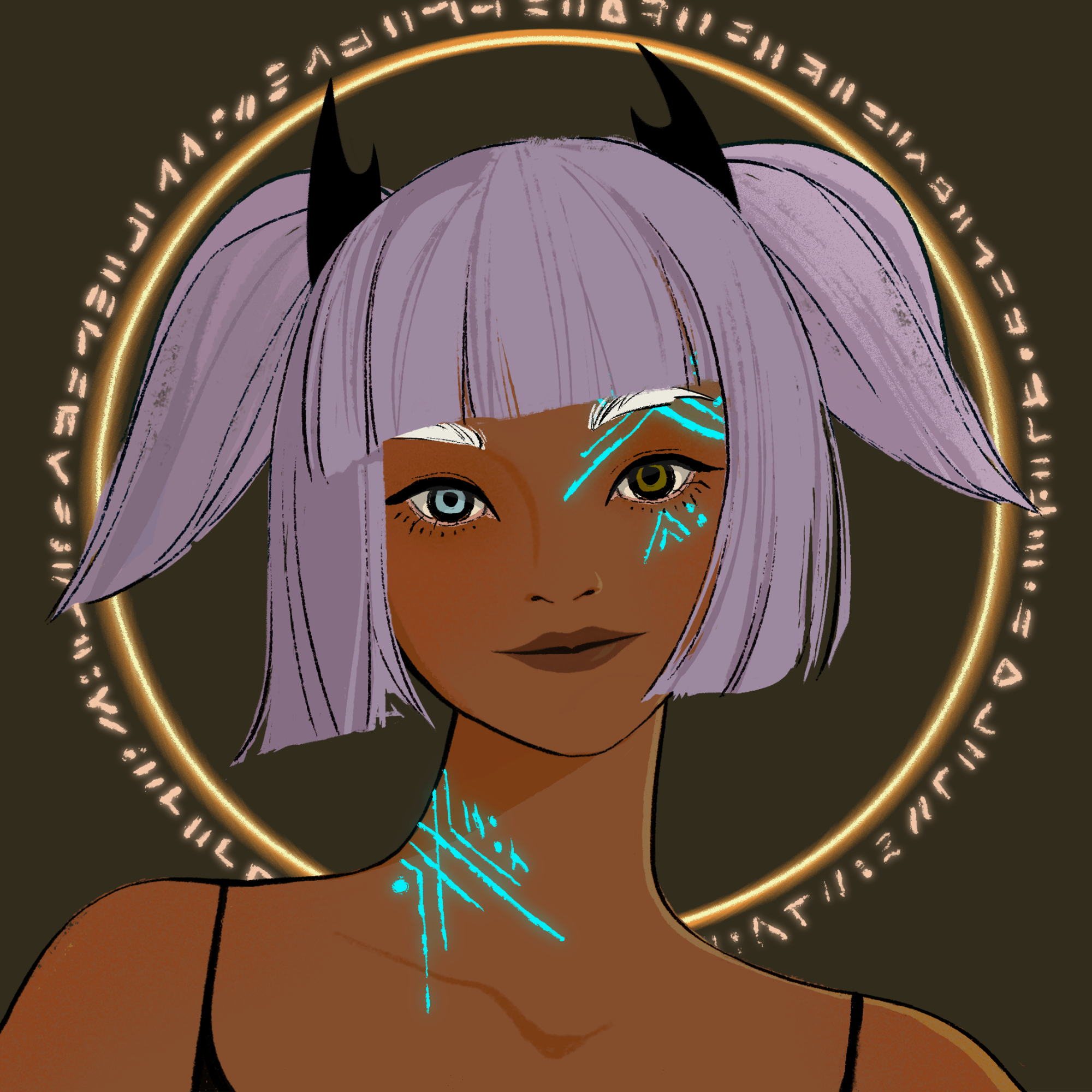 a portrait of Sagitta, the esoteric inkwell