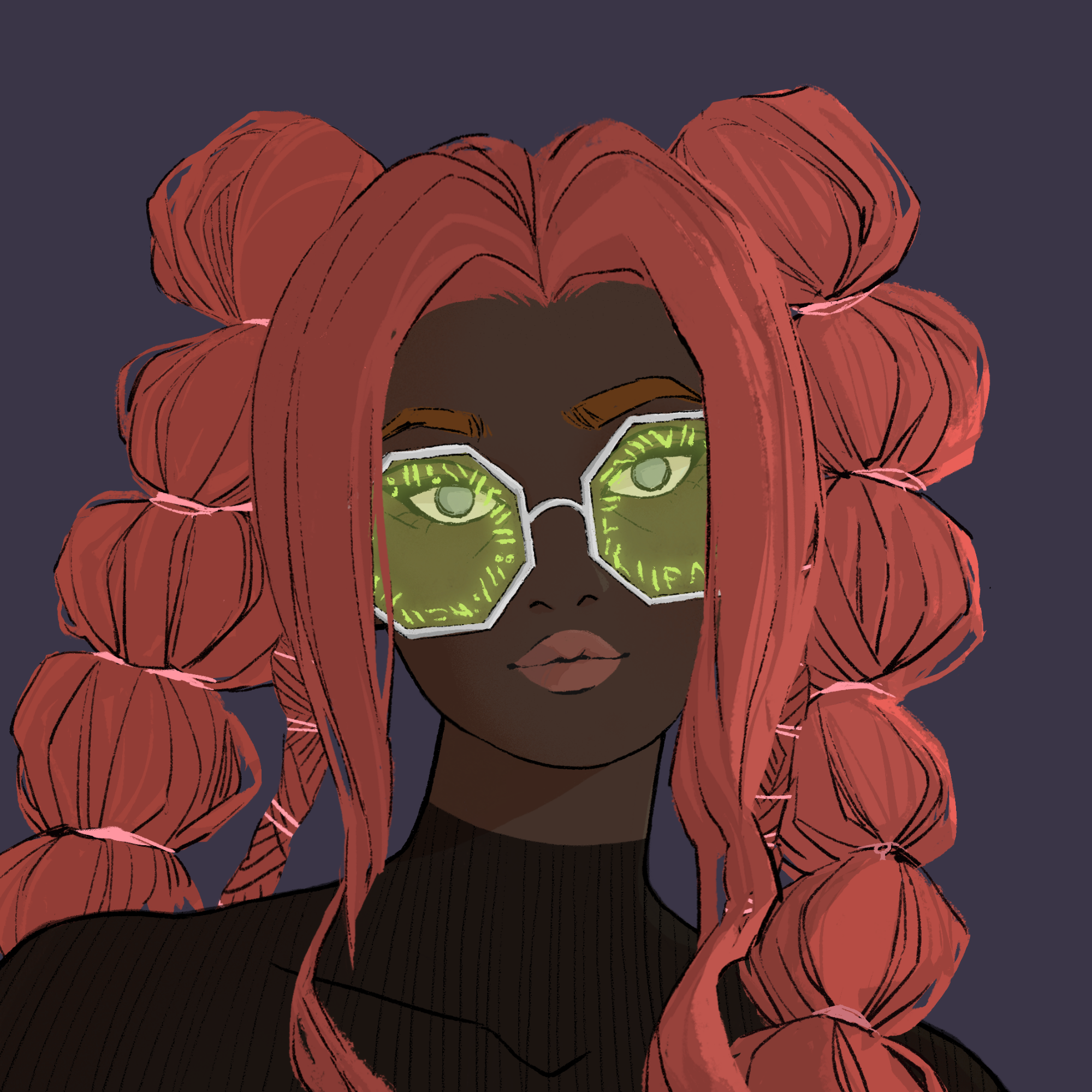 a portrait of Achernar, the bookish scroll