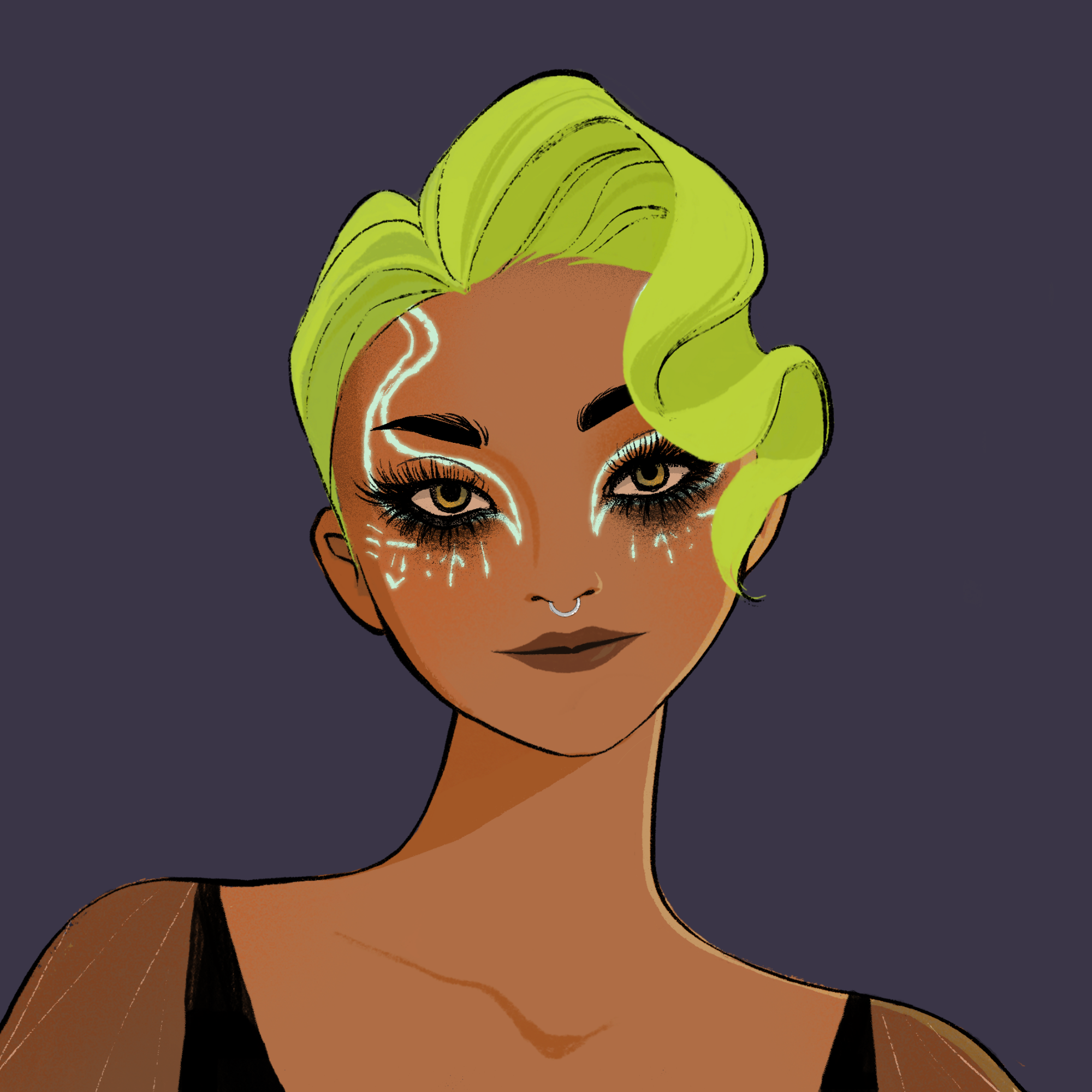 a portrait of Elasticity, the angular nonagon