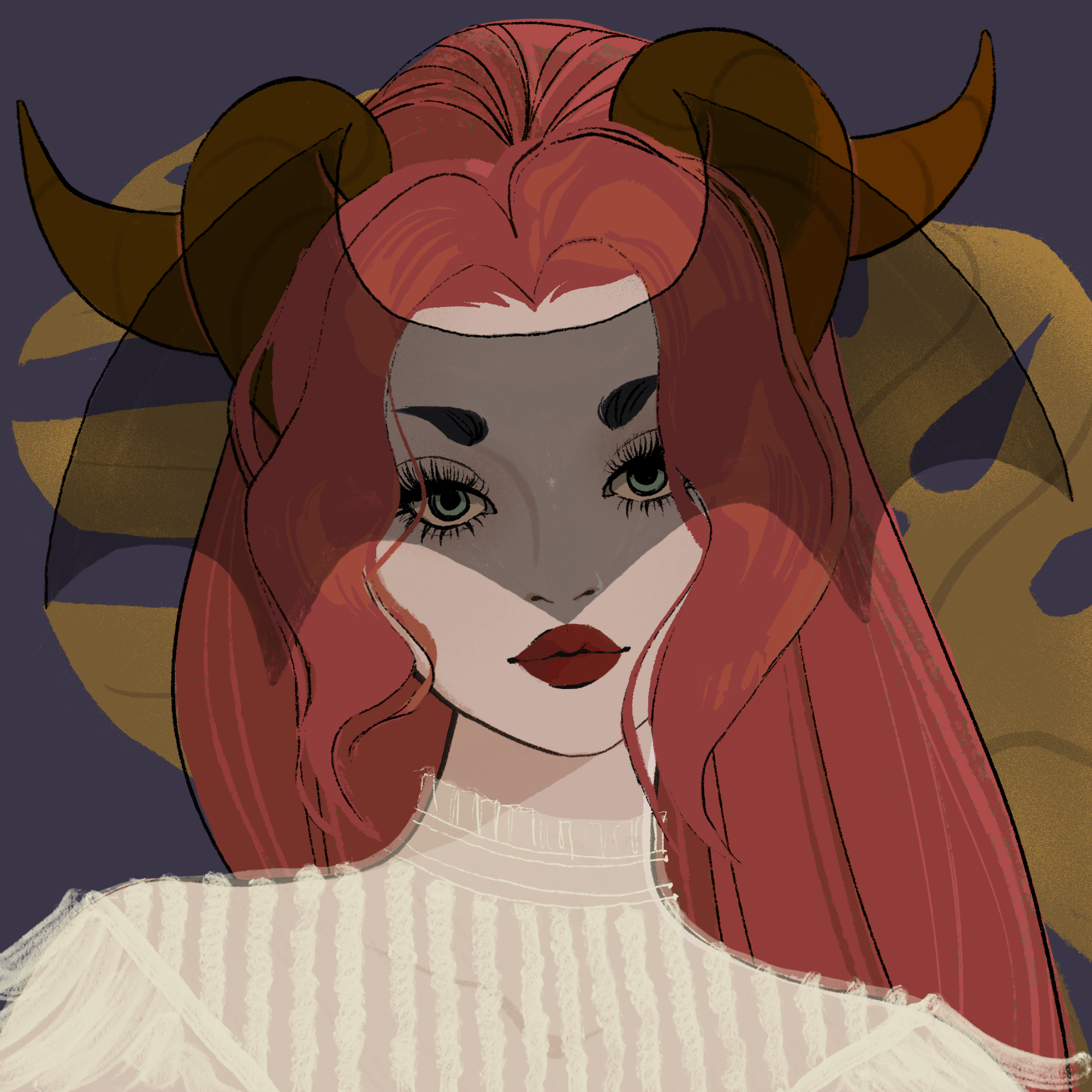 a portrait of Holmium, the bitter grimoire