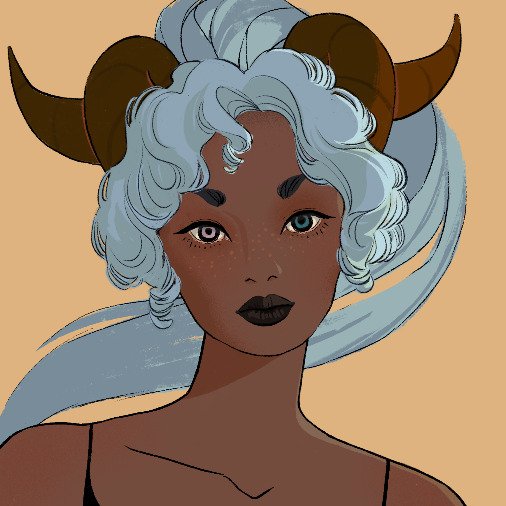 a portrait of Cesium, the stoic river